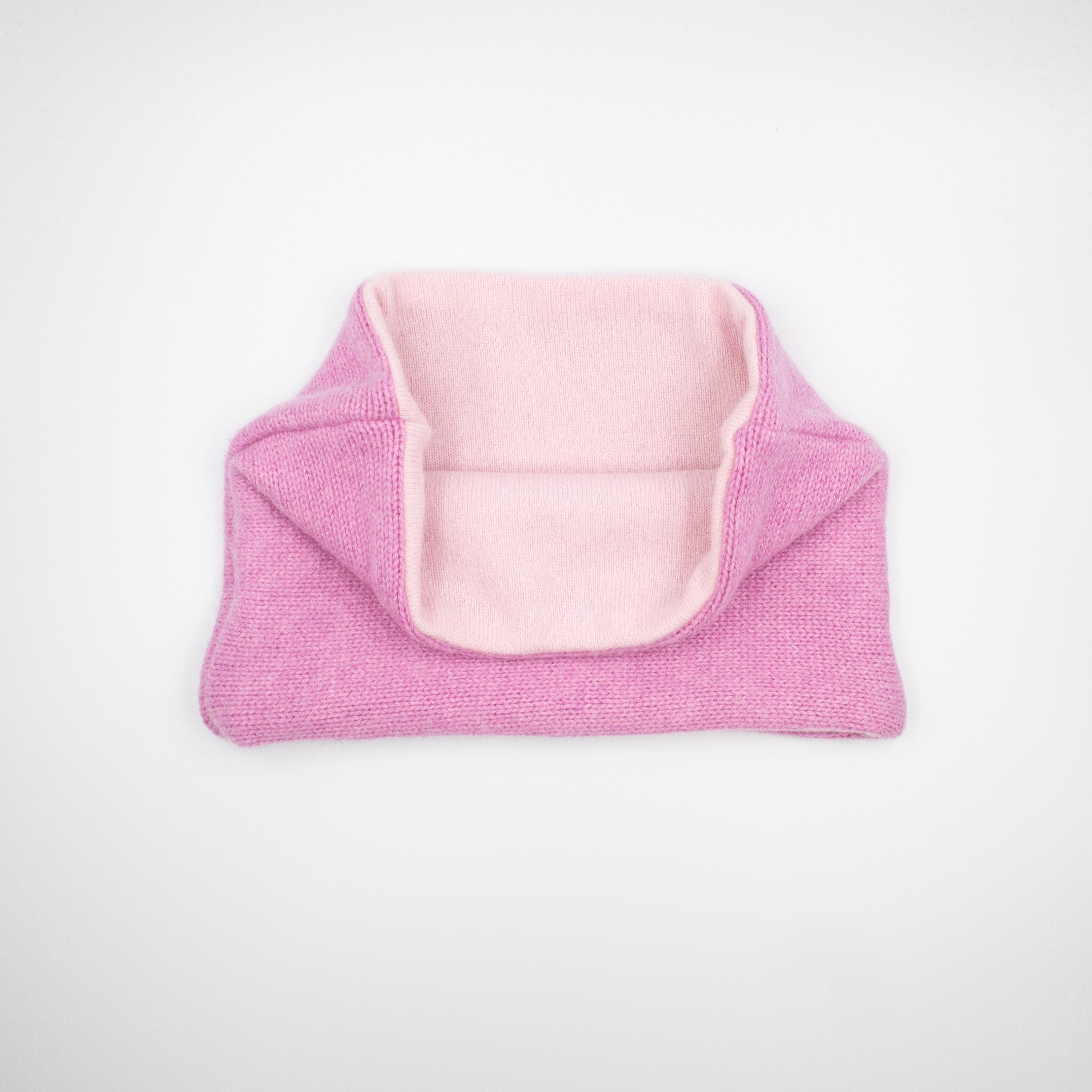 Foxglove and Pale Pink Neck Warmer