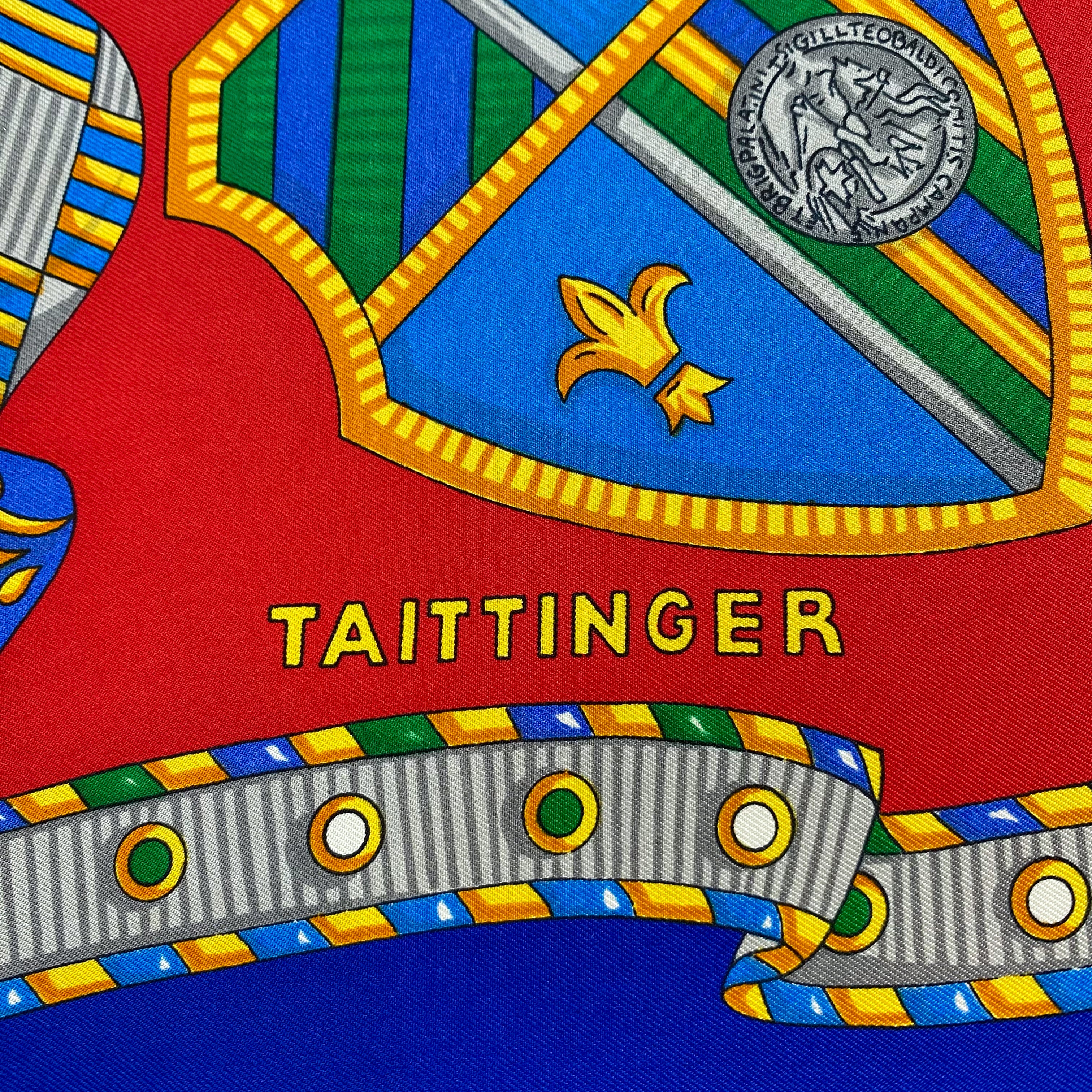 Brand New Boxed Tattinger Designer Silk Scarf