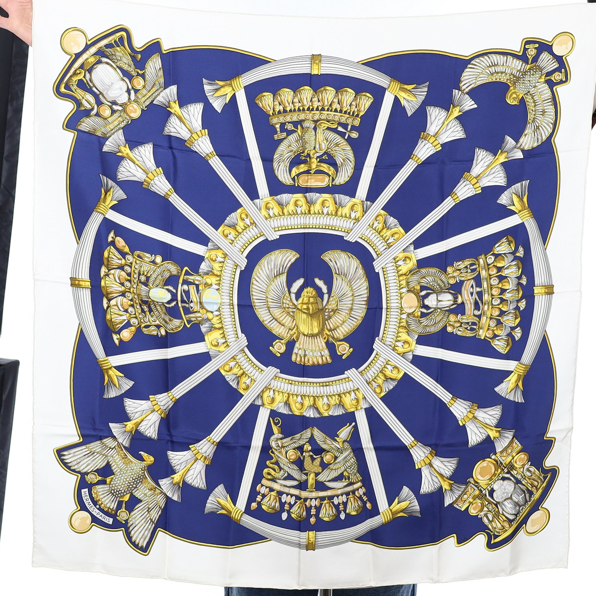 Brand New Sleeved Hermès Egypt Silk Scarf