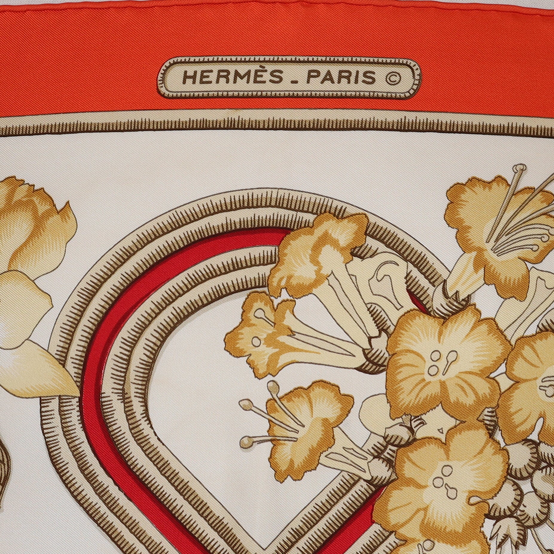 Boxed Hermès Caraïbes Silk Scarf