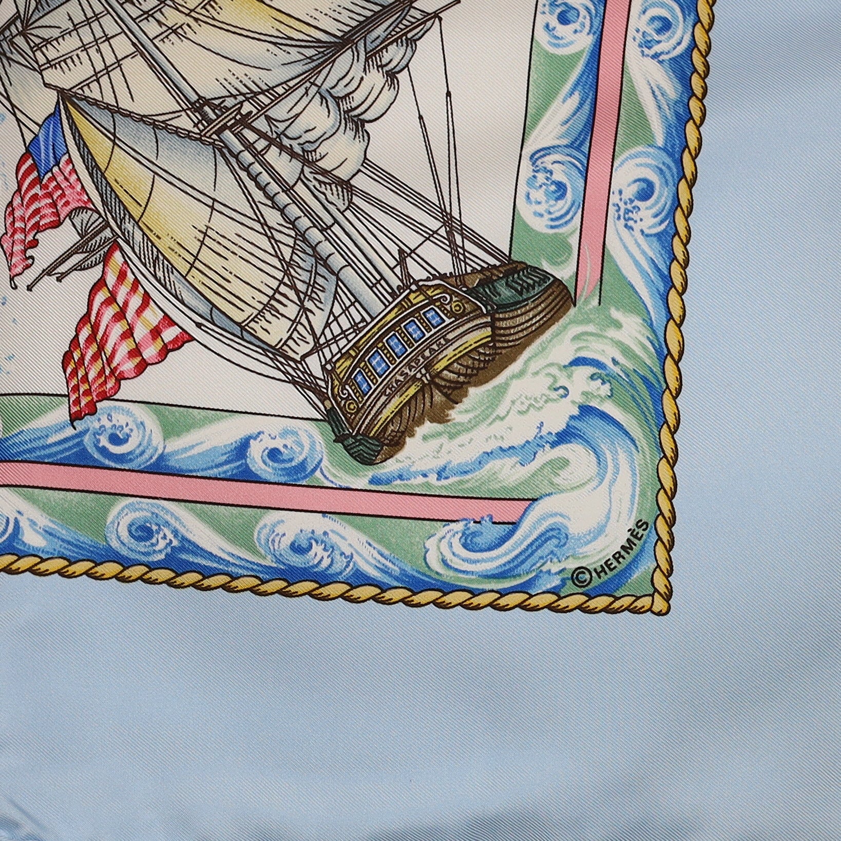 Pristine Boxed Hermès Vive Le Vent Silk Scarf