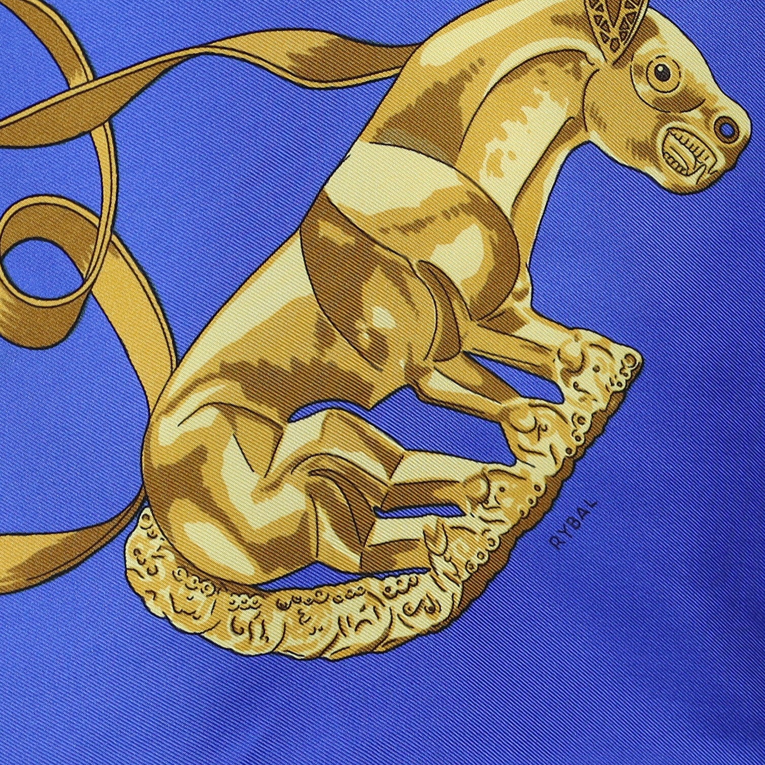 Hermès Les Cavaliers D’or Silk Scarf