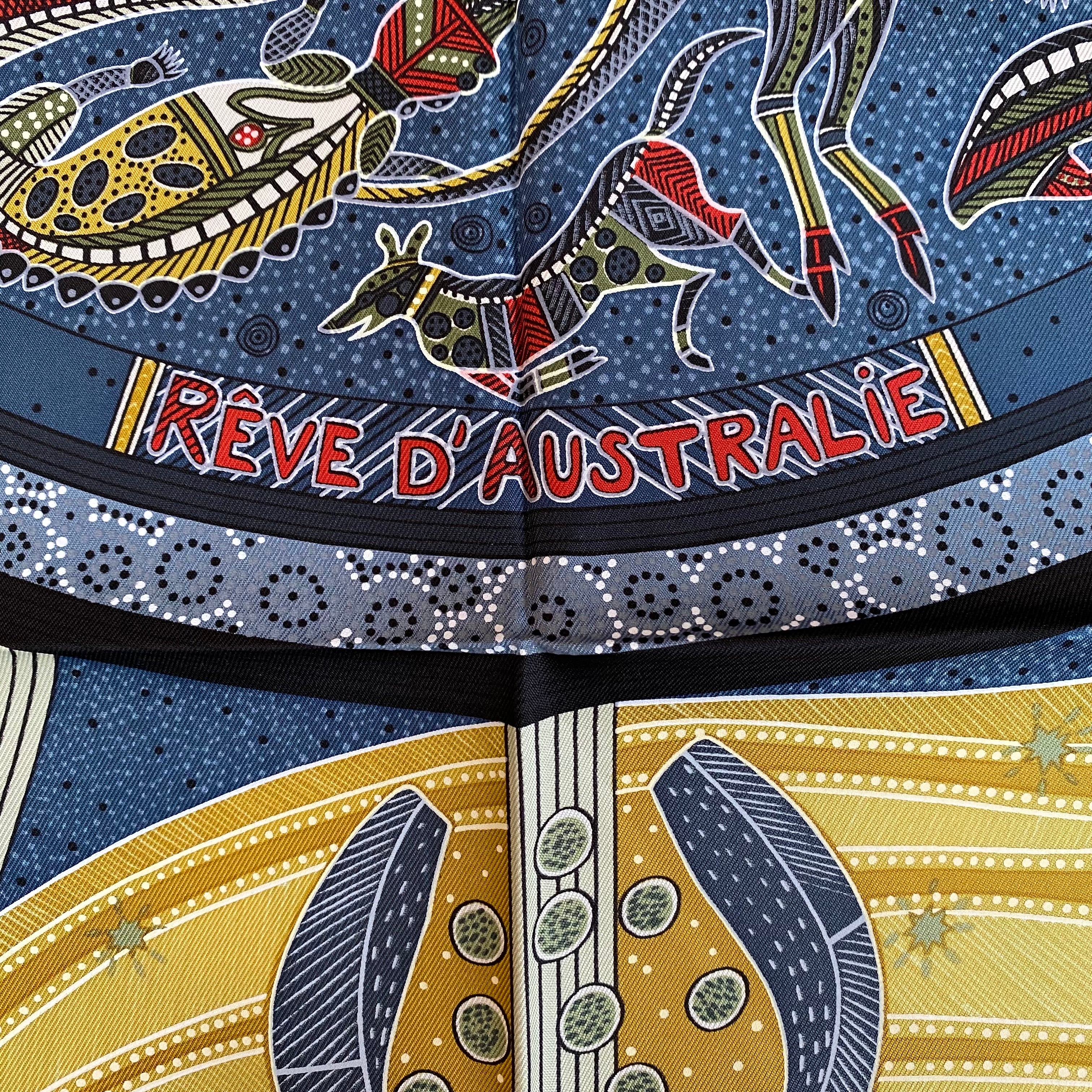 Brand New Boxed Hermès Rêve D’Australie Silk Scarf Quite Rare