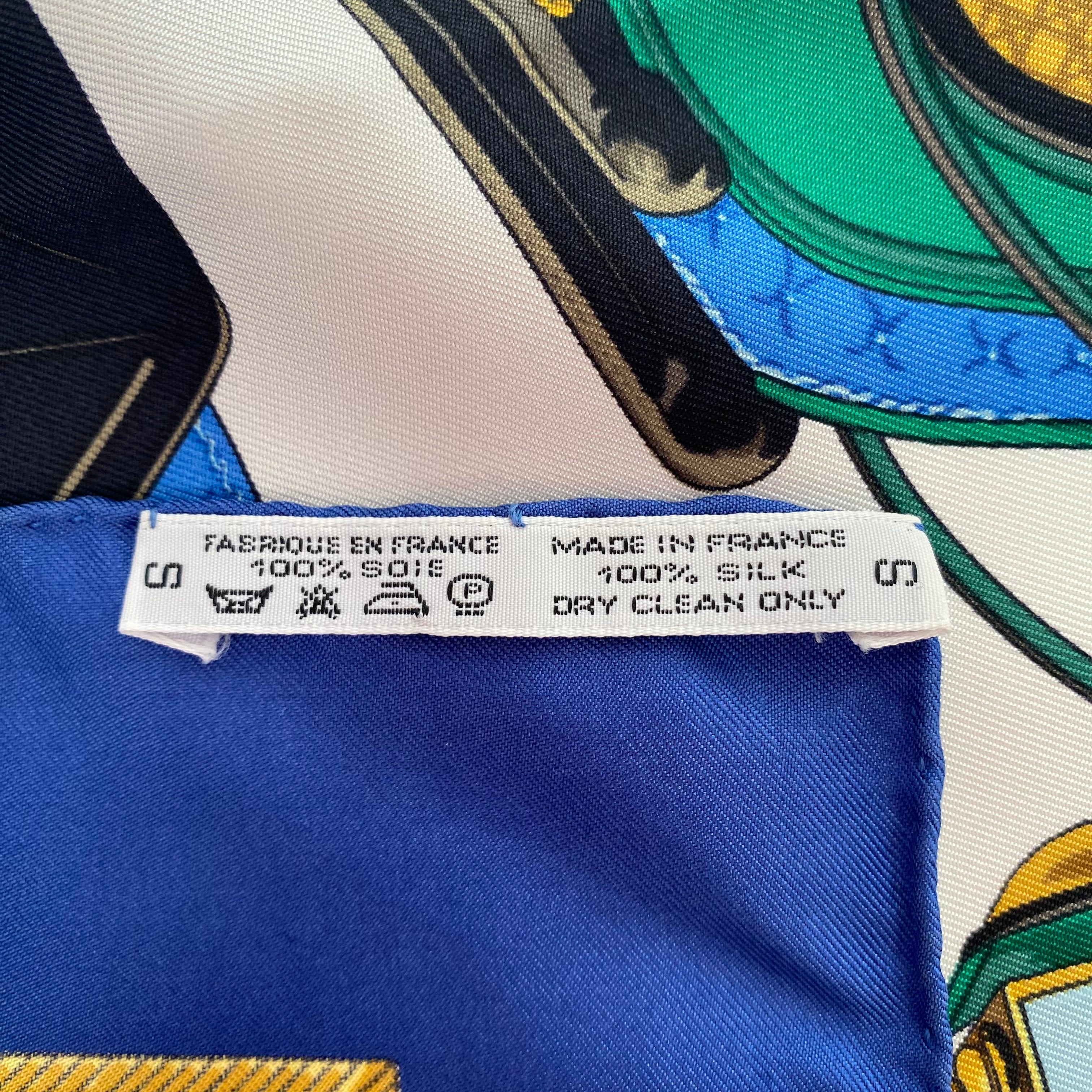 Hermès Les Voitures a Transformation Silk Scarf