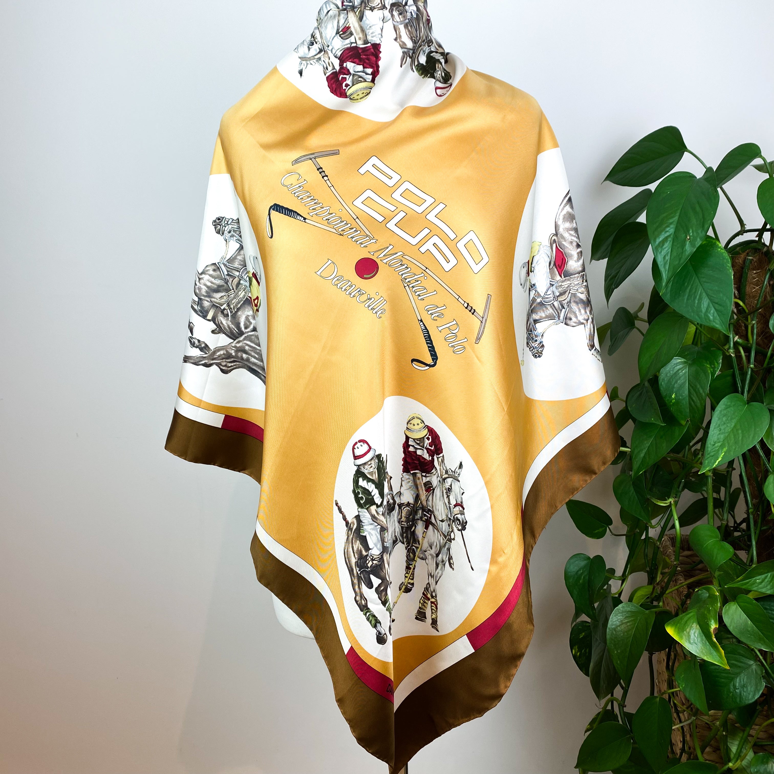 Daniel la Foret Polo Vintage Silk Scarf