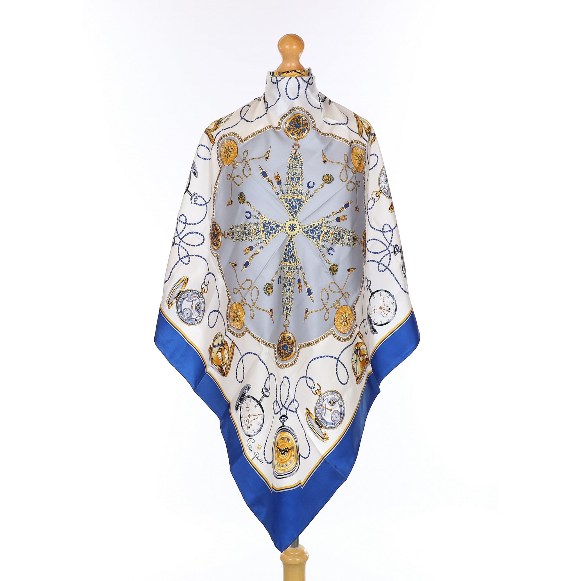 Brand New Rolex Genève Pocket Watch Silk Scarf