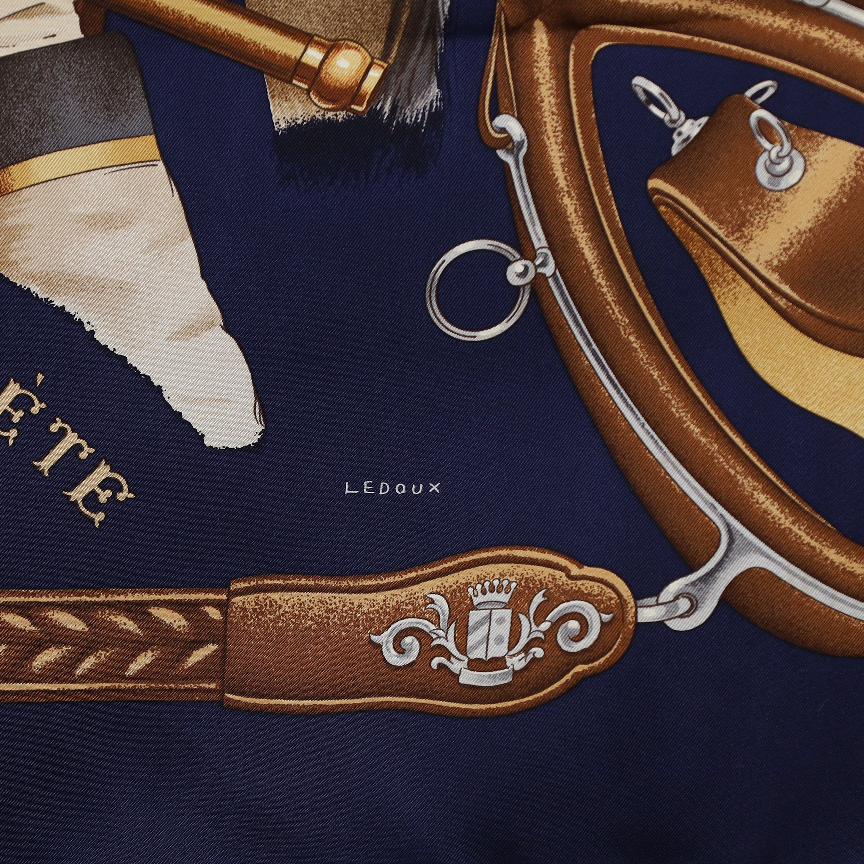Hermès Attelage En Arbalete Silk Scarf