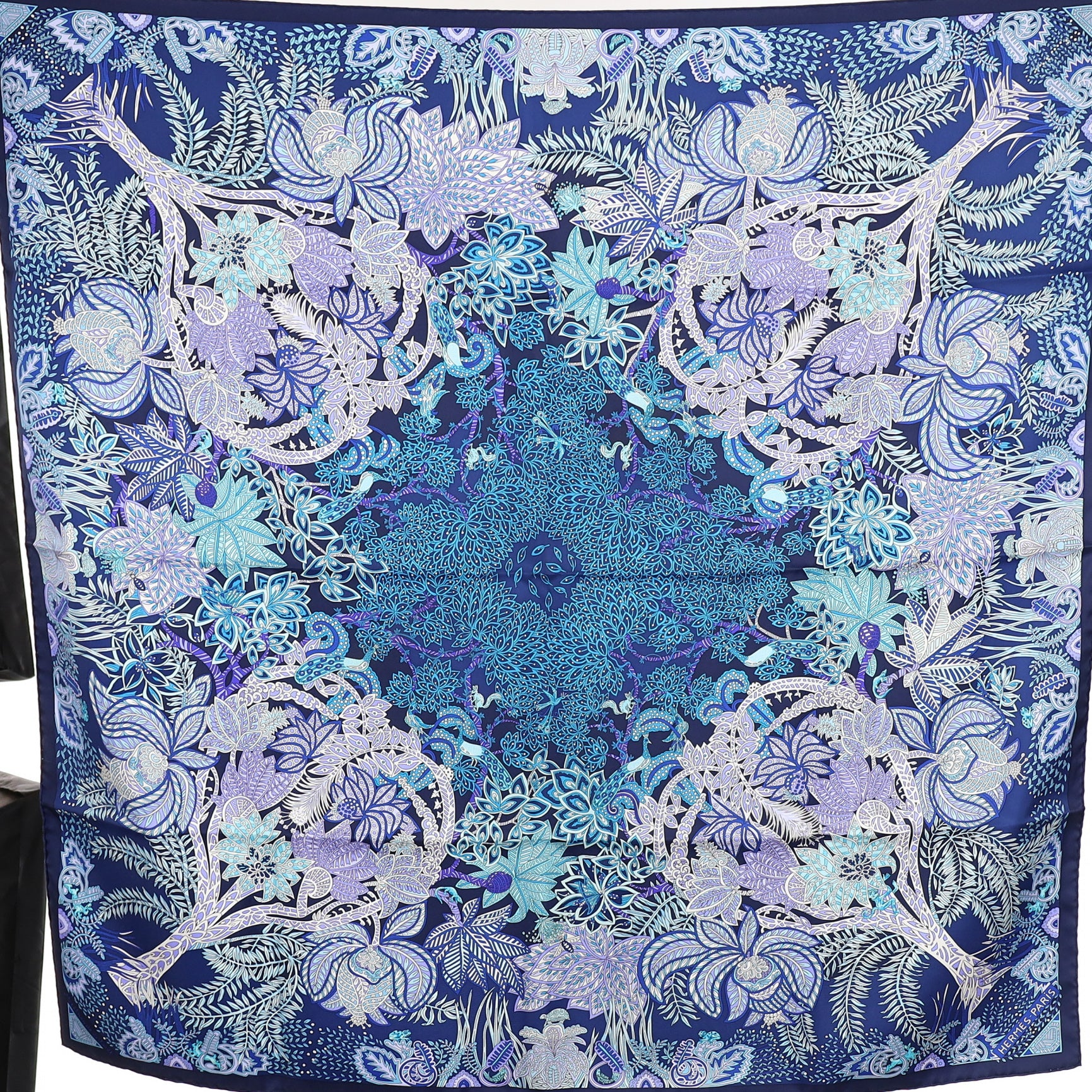 Brand New Boxed Hermès Maîtres la Forêt Silk Scarf Rare