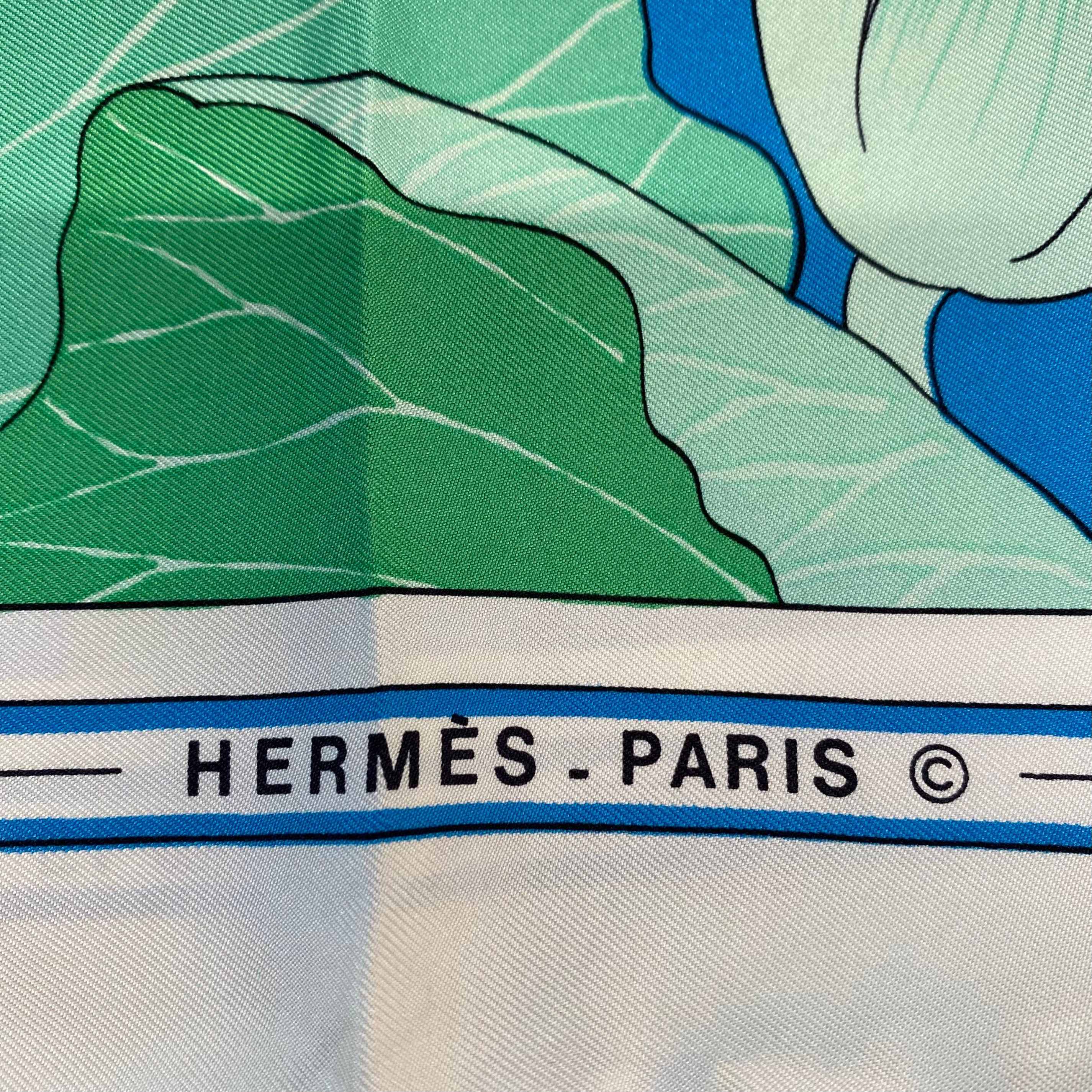 Hermès Fleur De Lotus Silk Scarf