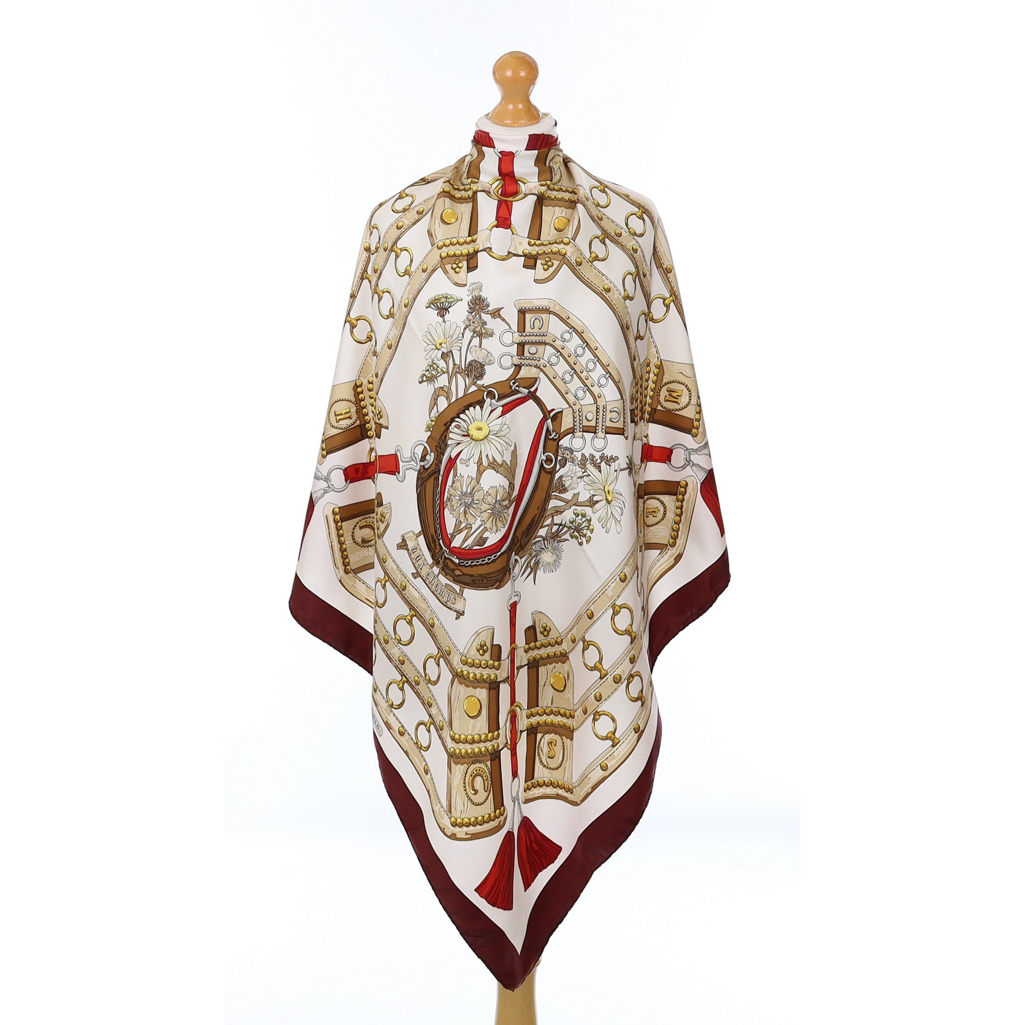 Hermès Aux Champs Silk Scarf