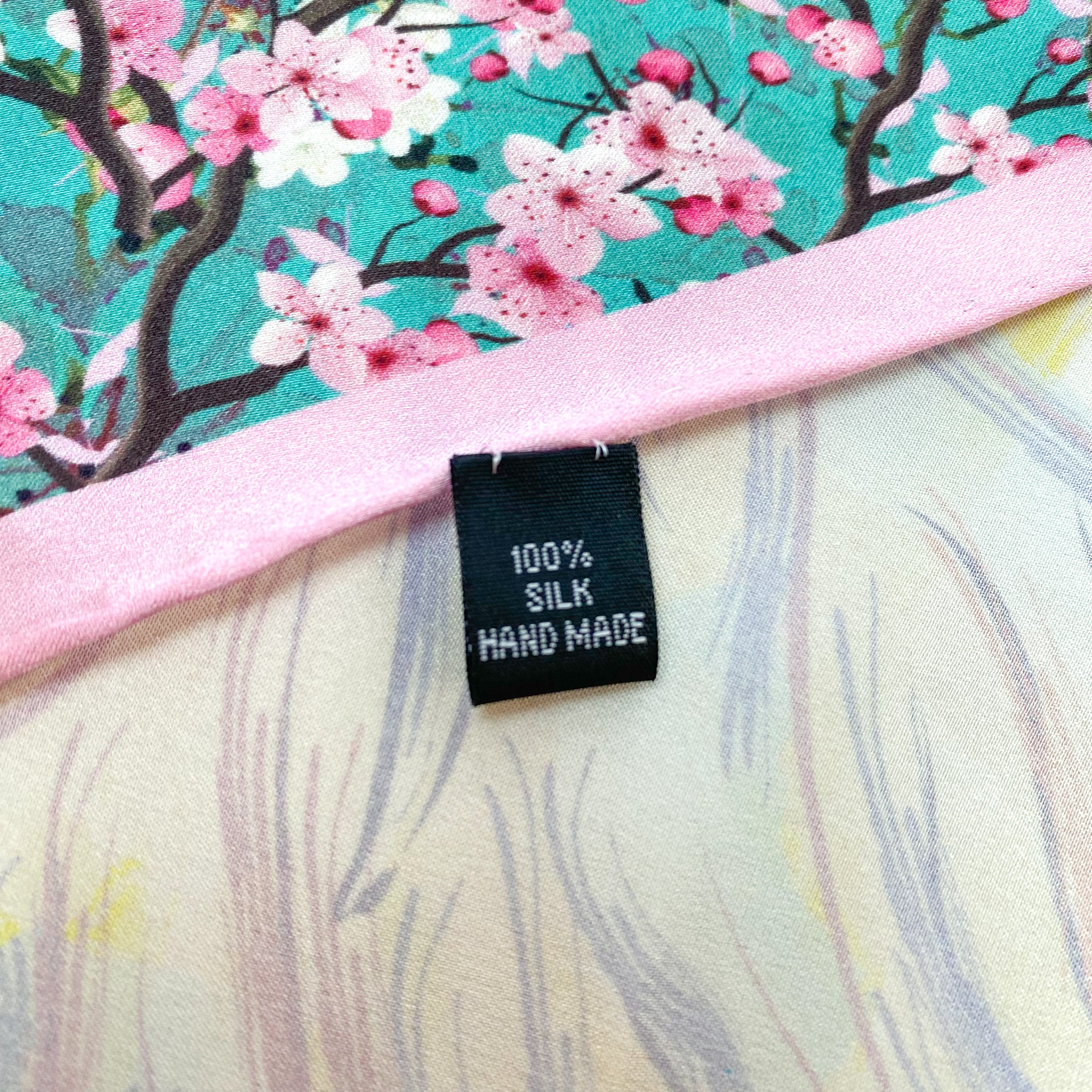 Modern Japanese Design Silk Scarf