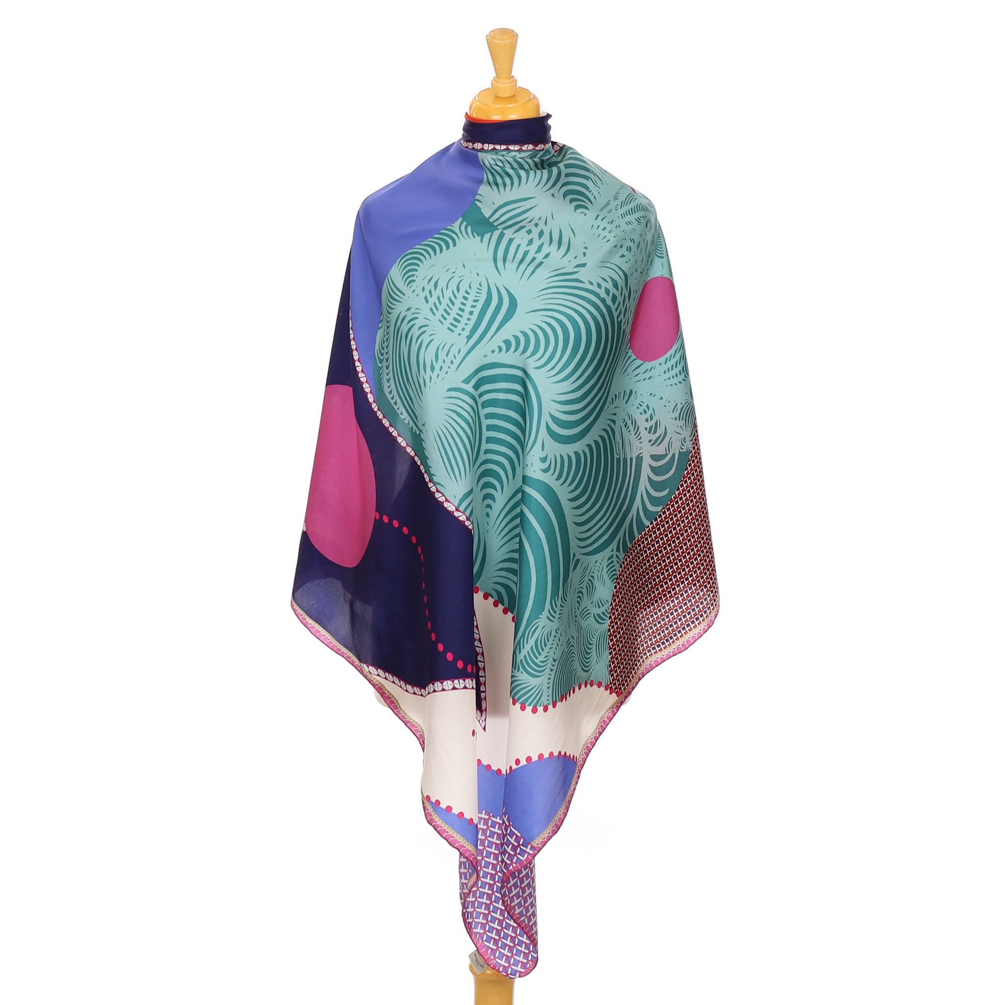 Roeckl Colourful Vintage Silk Scarf