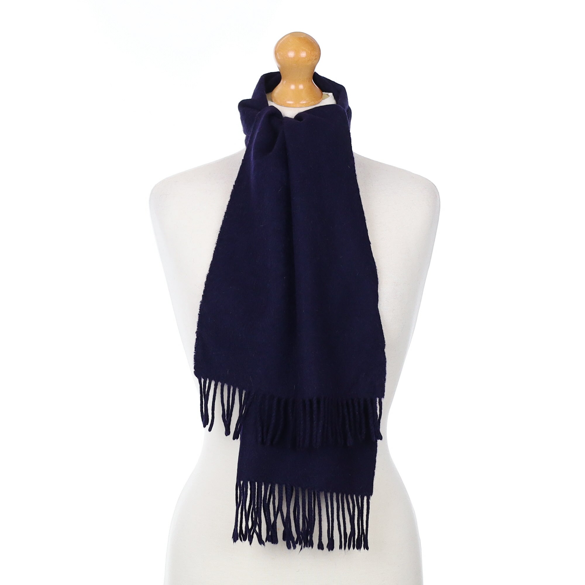Scottish Navy Blue Cashmere Woven Scarf