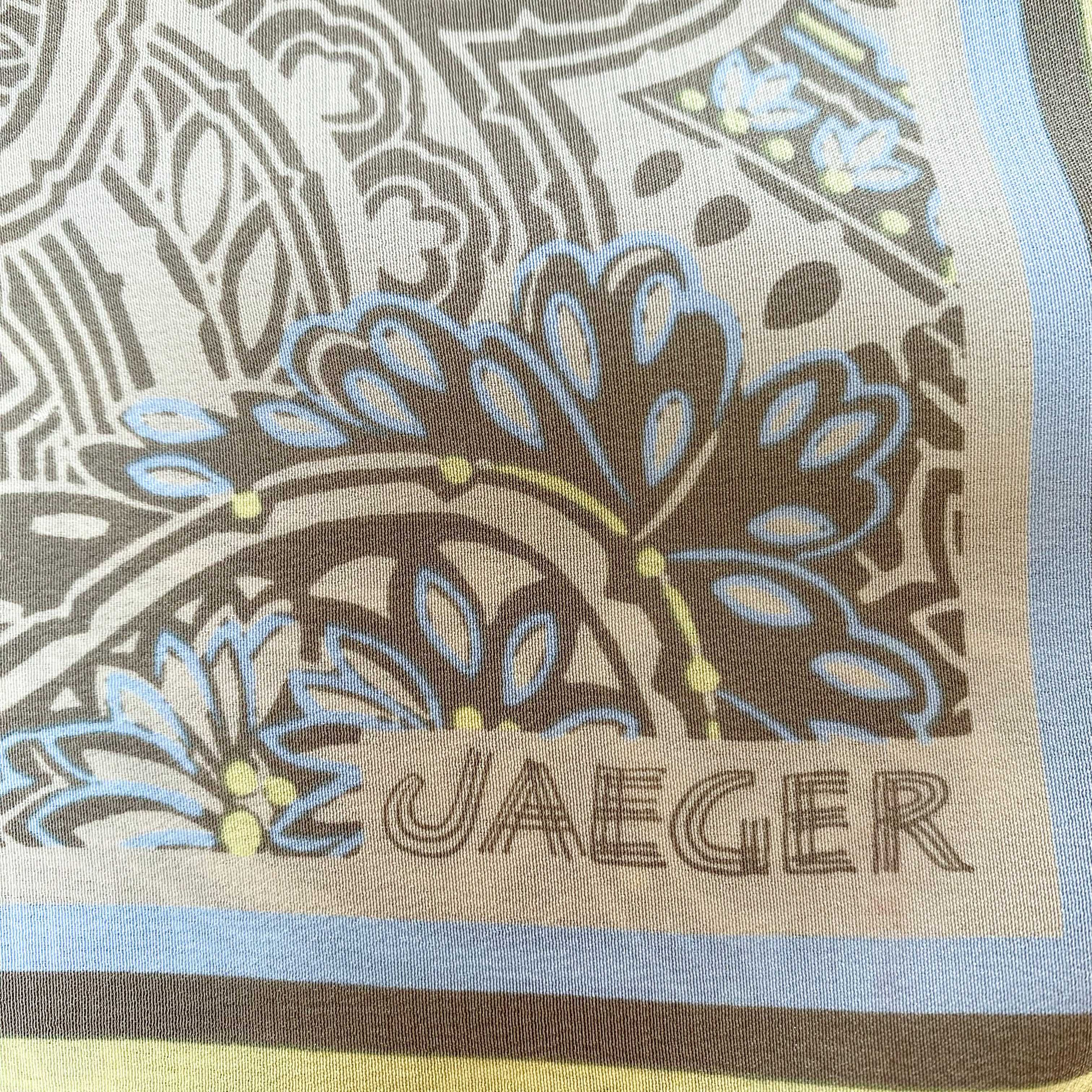 1970s Jaeger Vintage Silk Scarf
