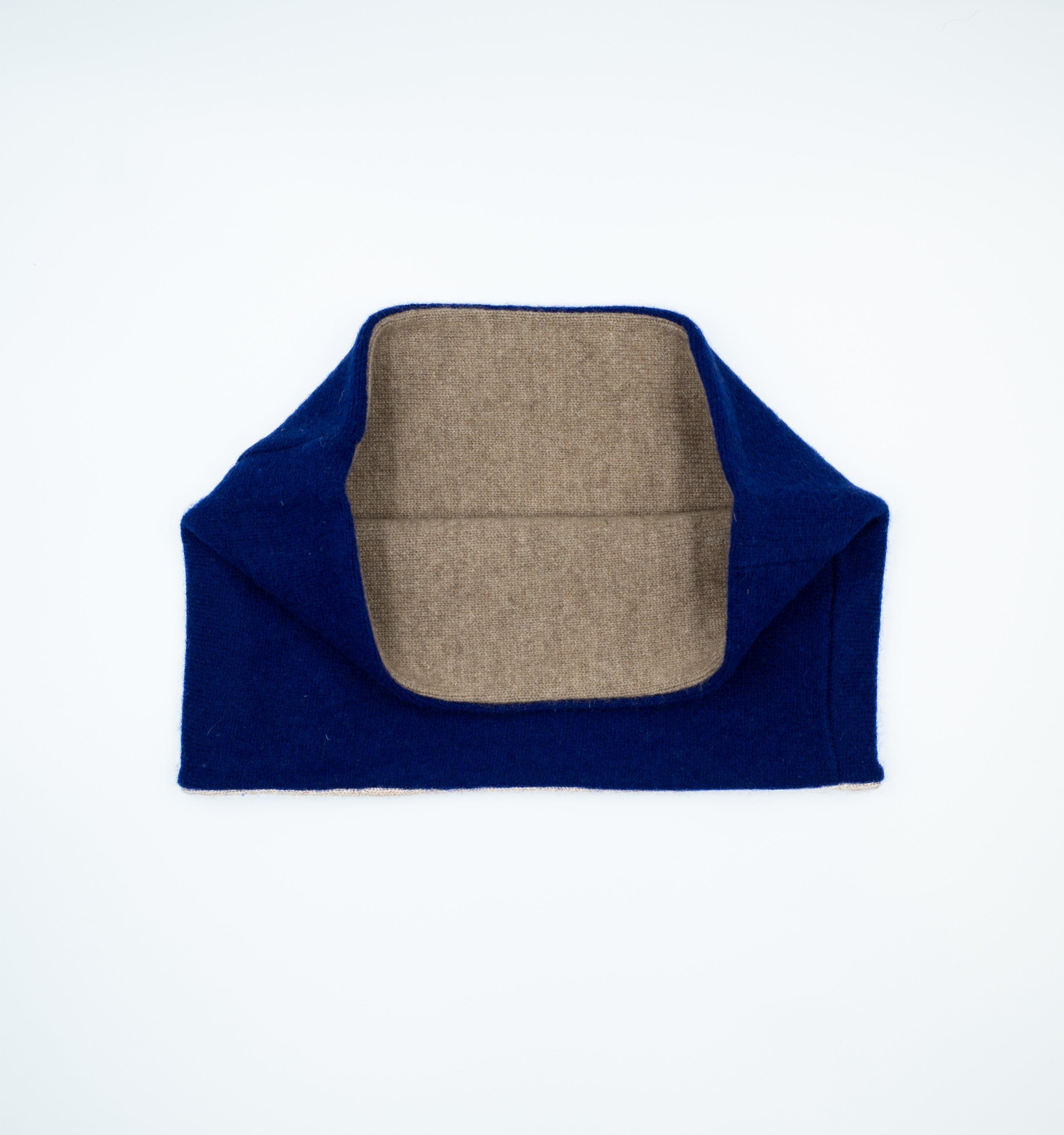 Men’s Midnight Blue and Latte Neck Warmer
