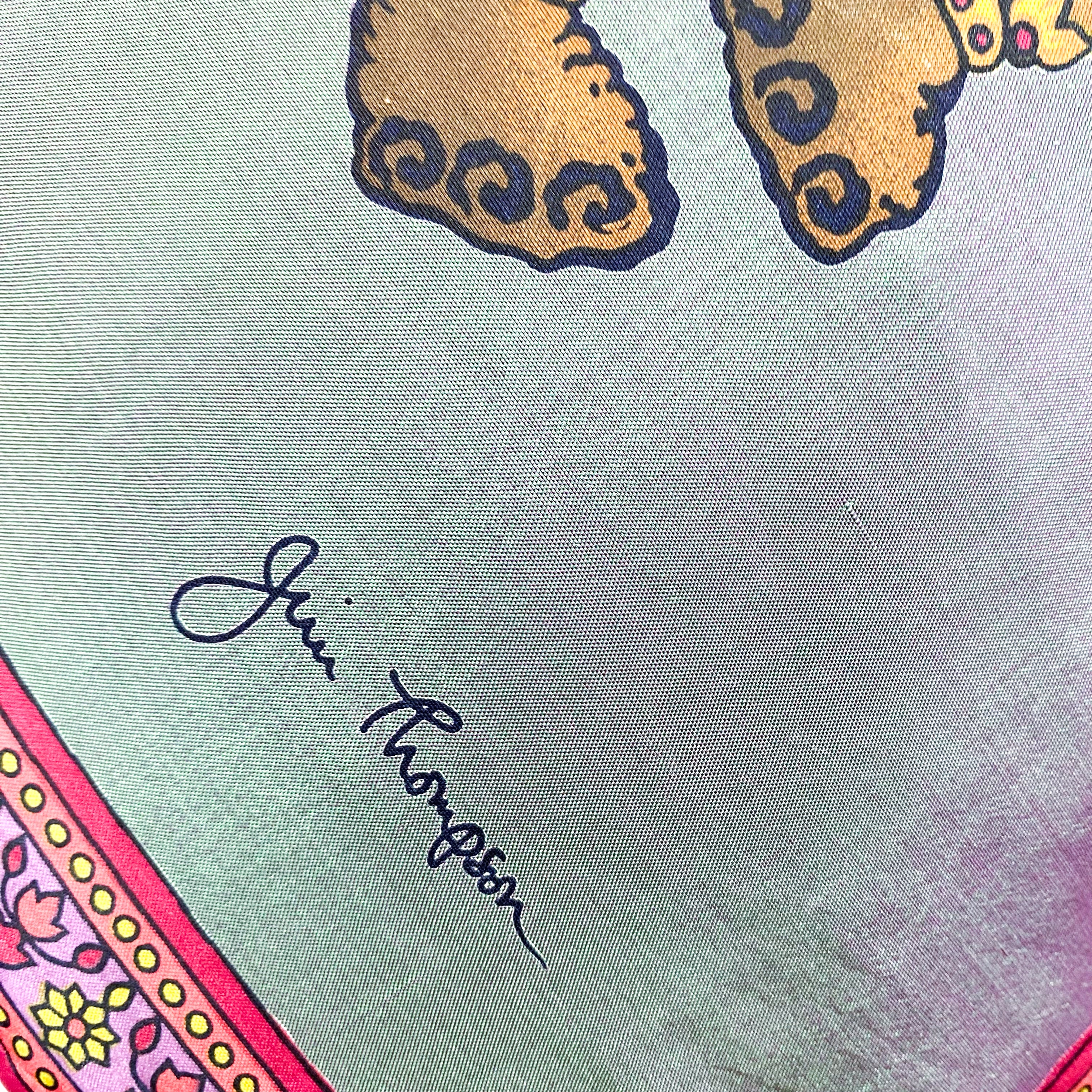 Jim Thompson Elephant Silk Scarf