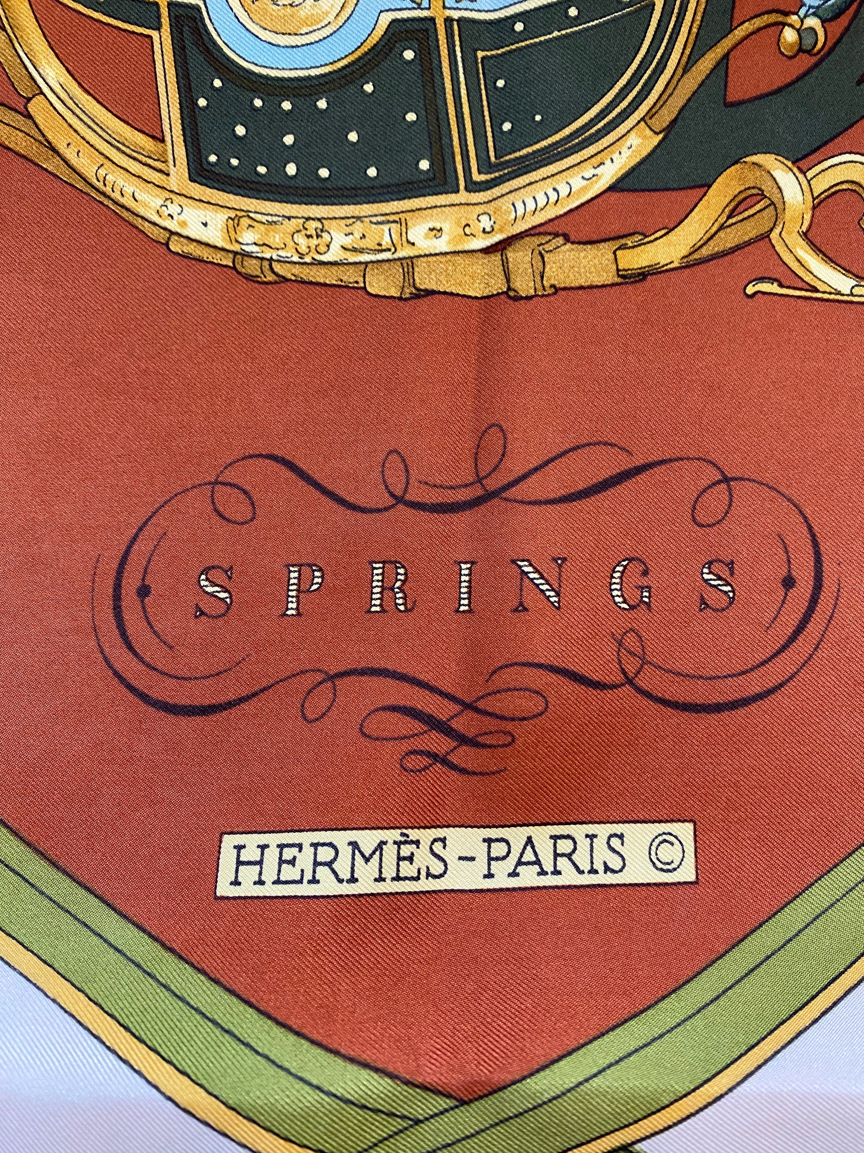 Hermès Springs Silk Scarf
