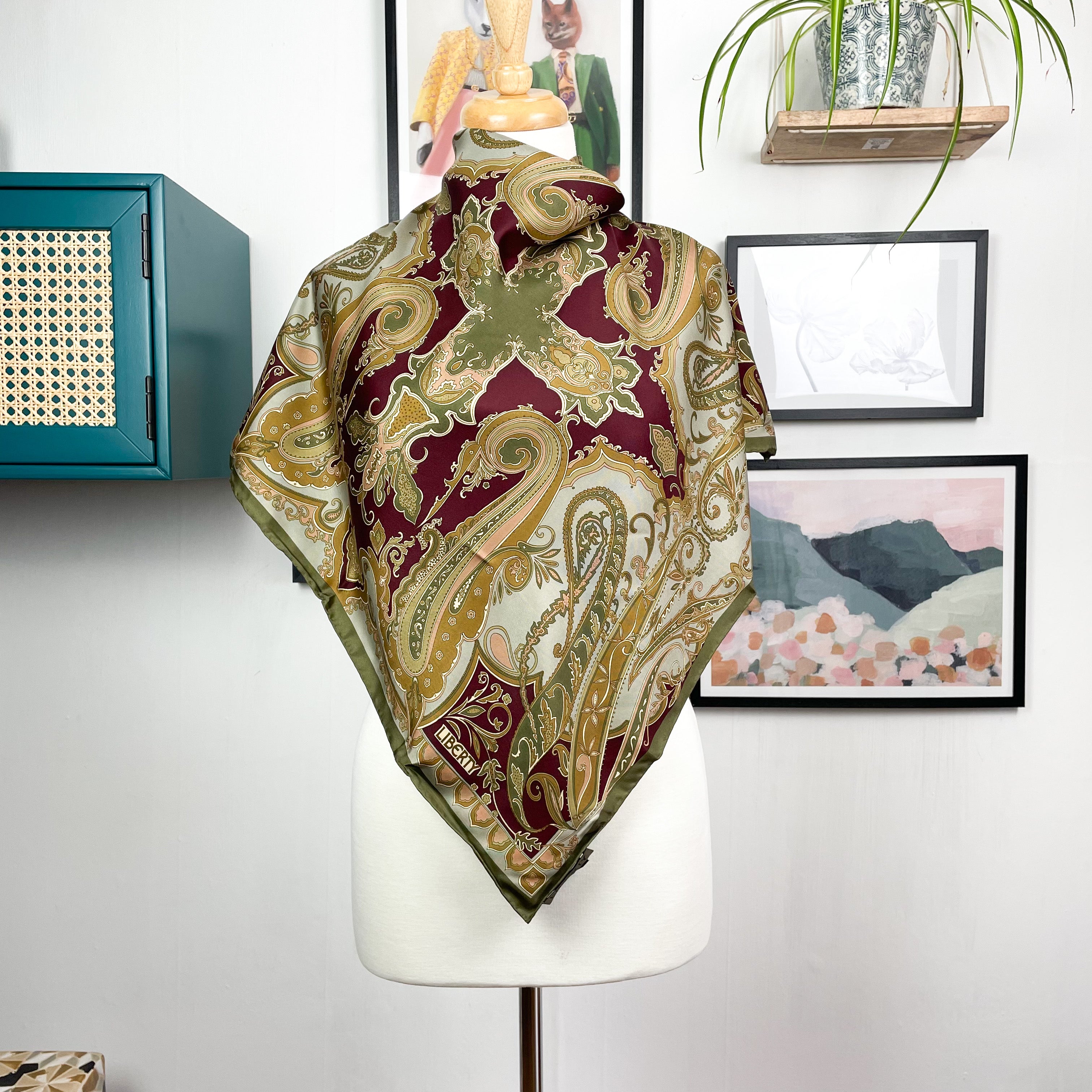 Boxed Liberty Designer Silk Scarf