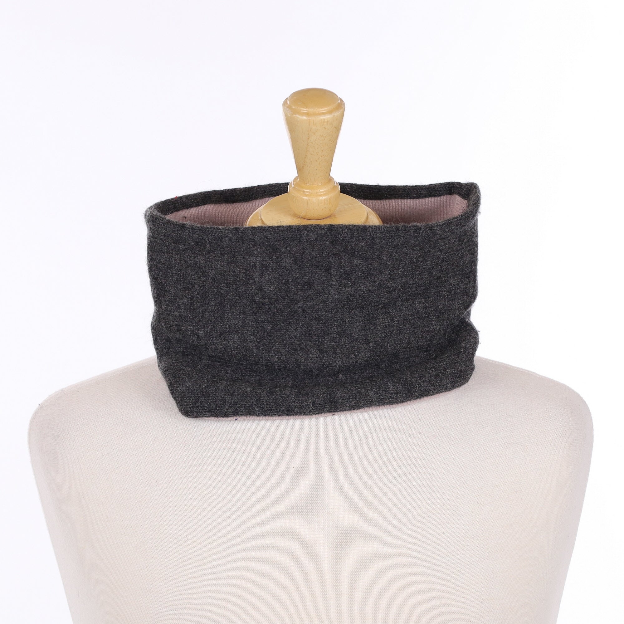 Granite Grey and Almond Neck Warmer