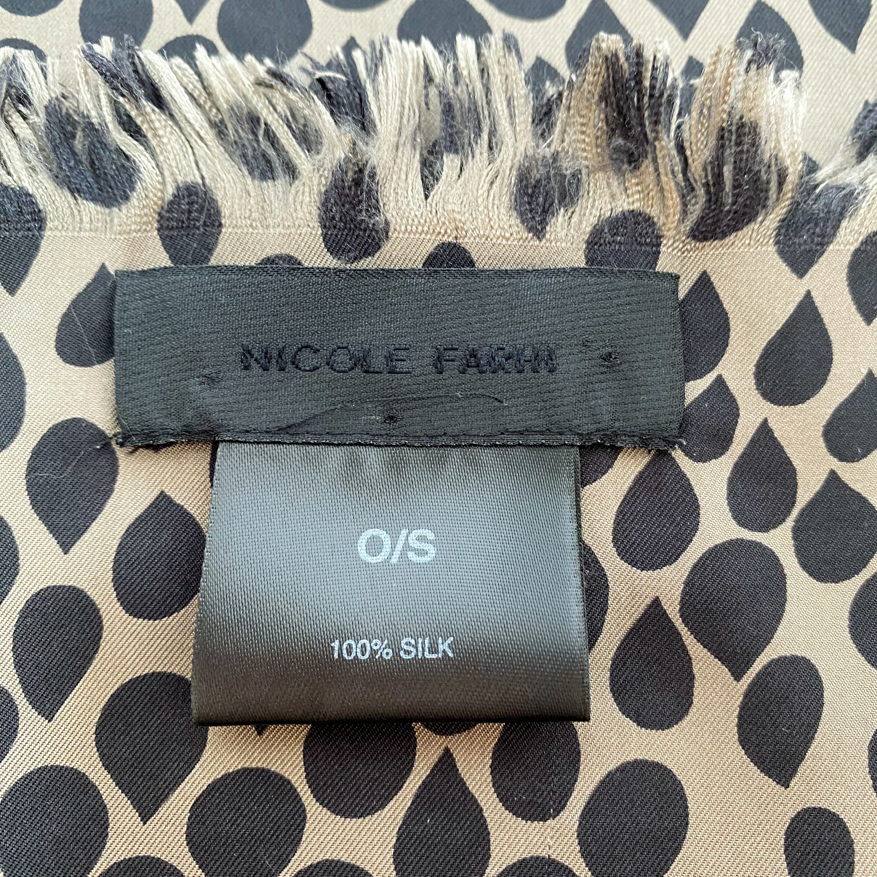 Nicole Farhi Long Silk Scarf