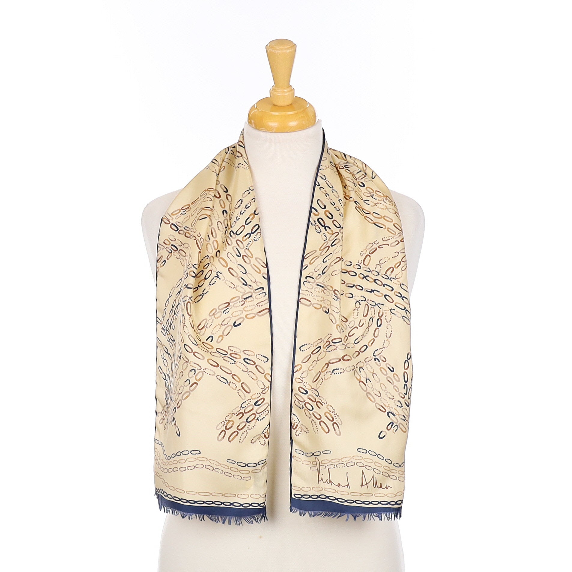 1970’s Richard Allan Long Silk Scarf