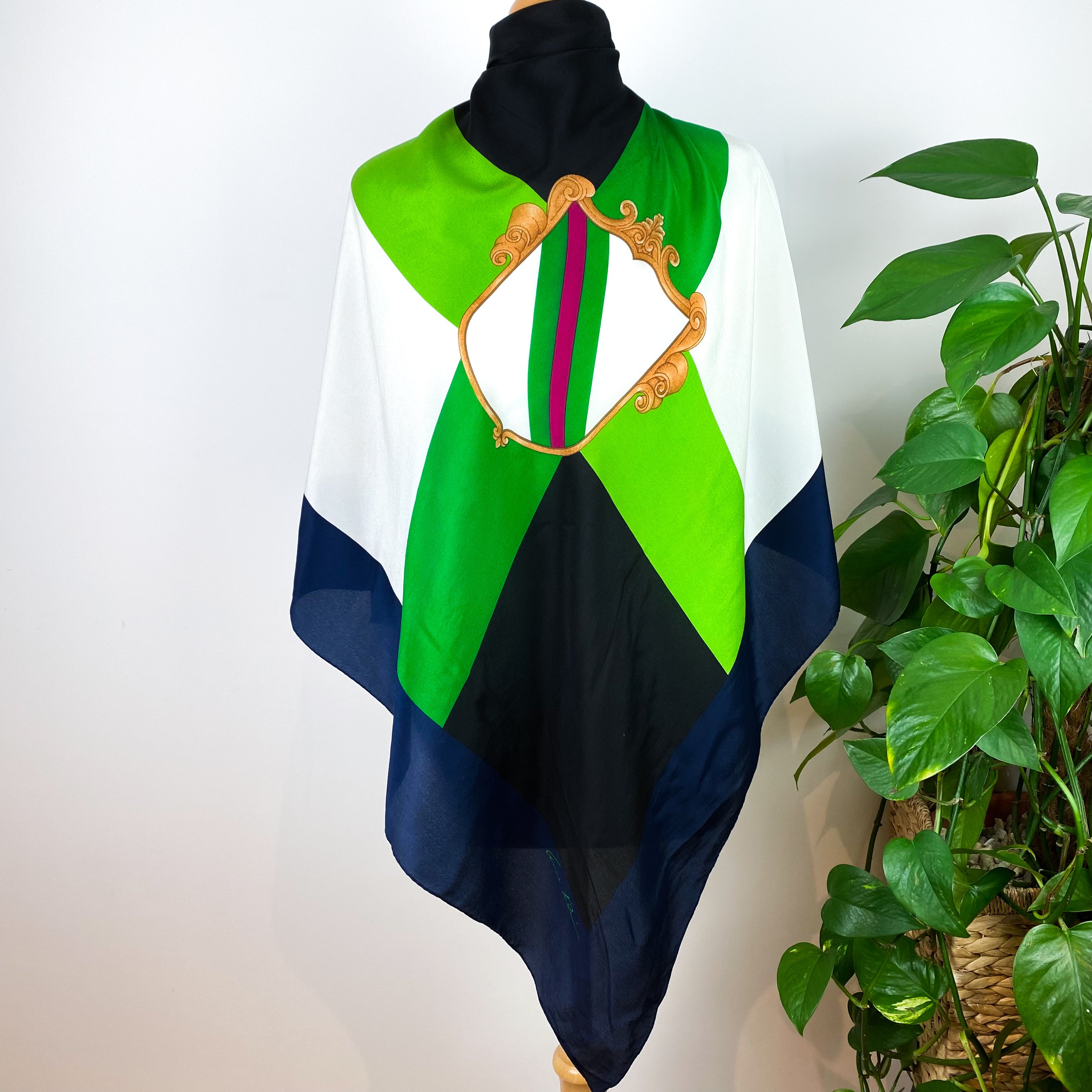 Striking Anne Klein Silk Scarf