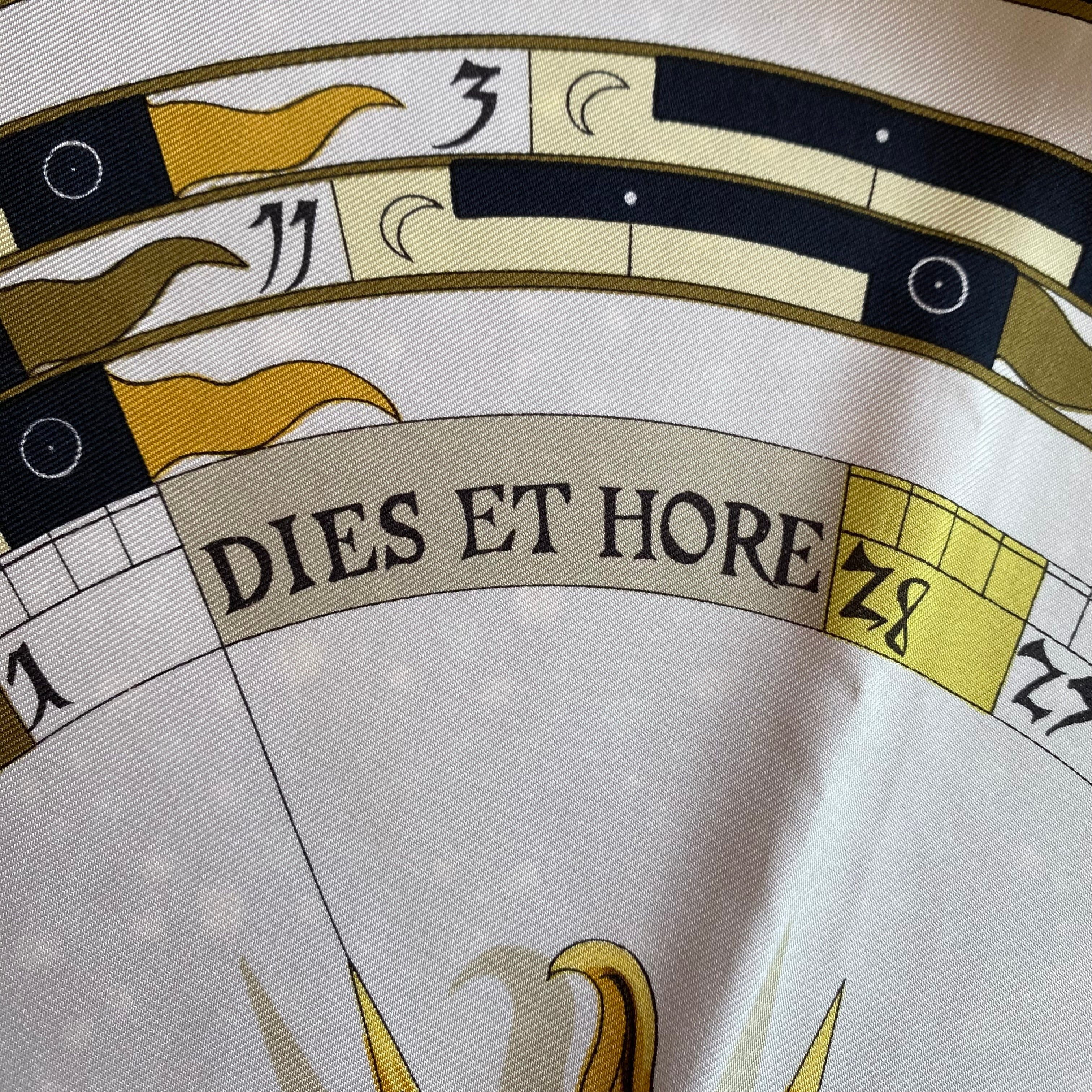 Hermès Dies et Hore Astrologie Silk Scarf