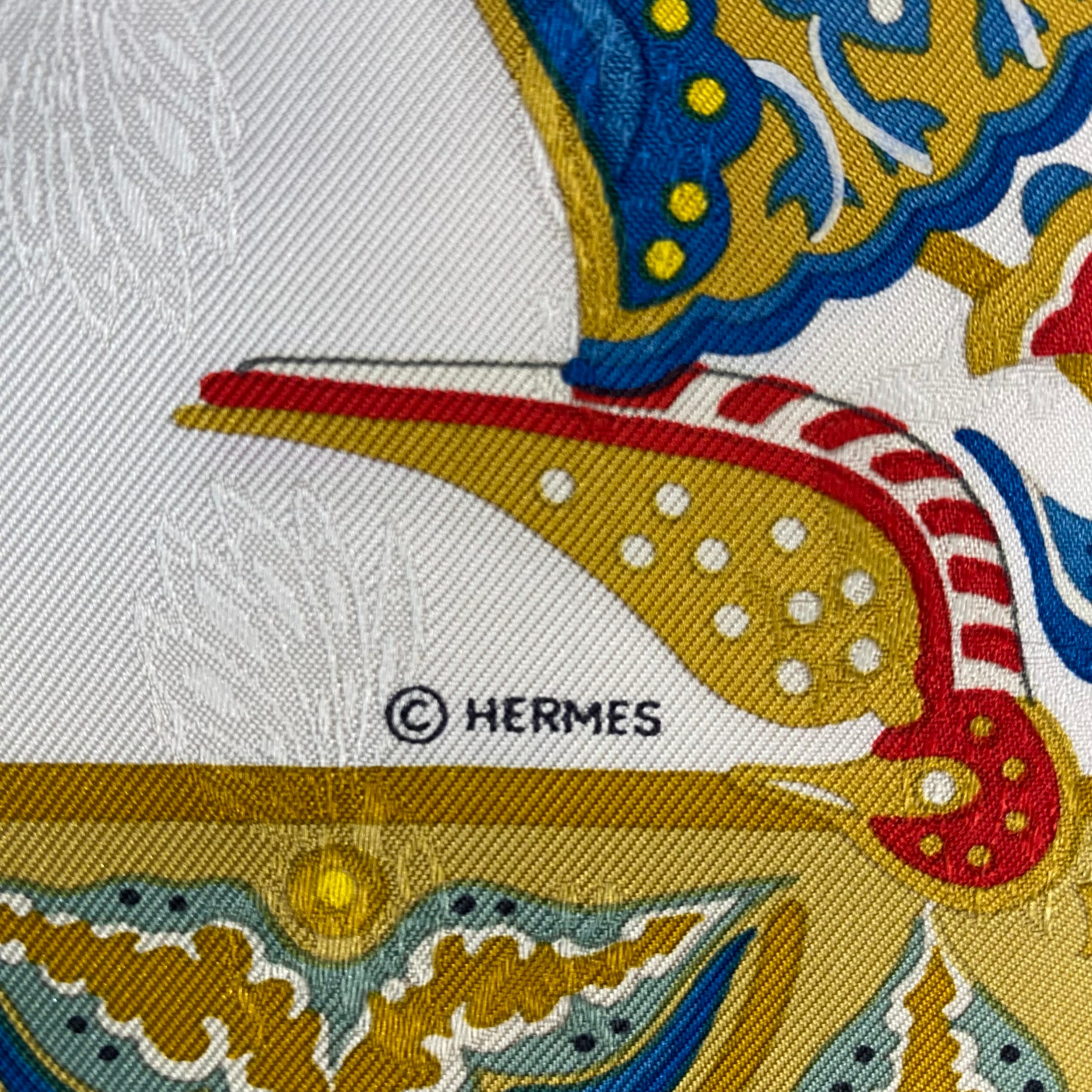 Pristine Boxed Hermès Ciels Byzantins Silk Scarf