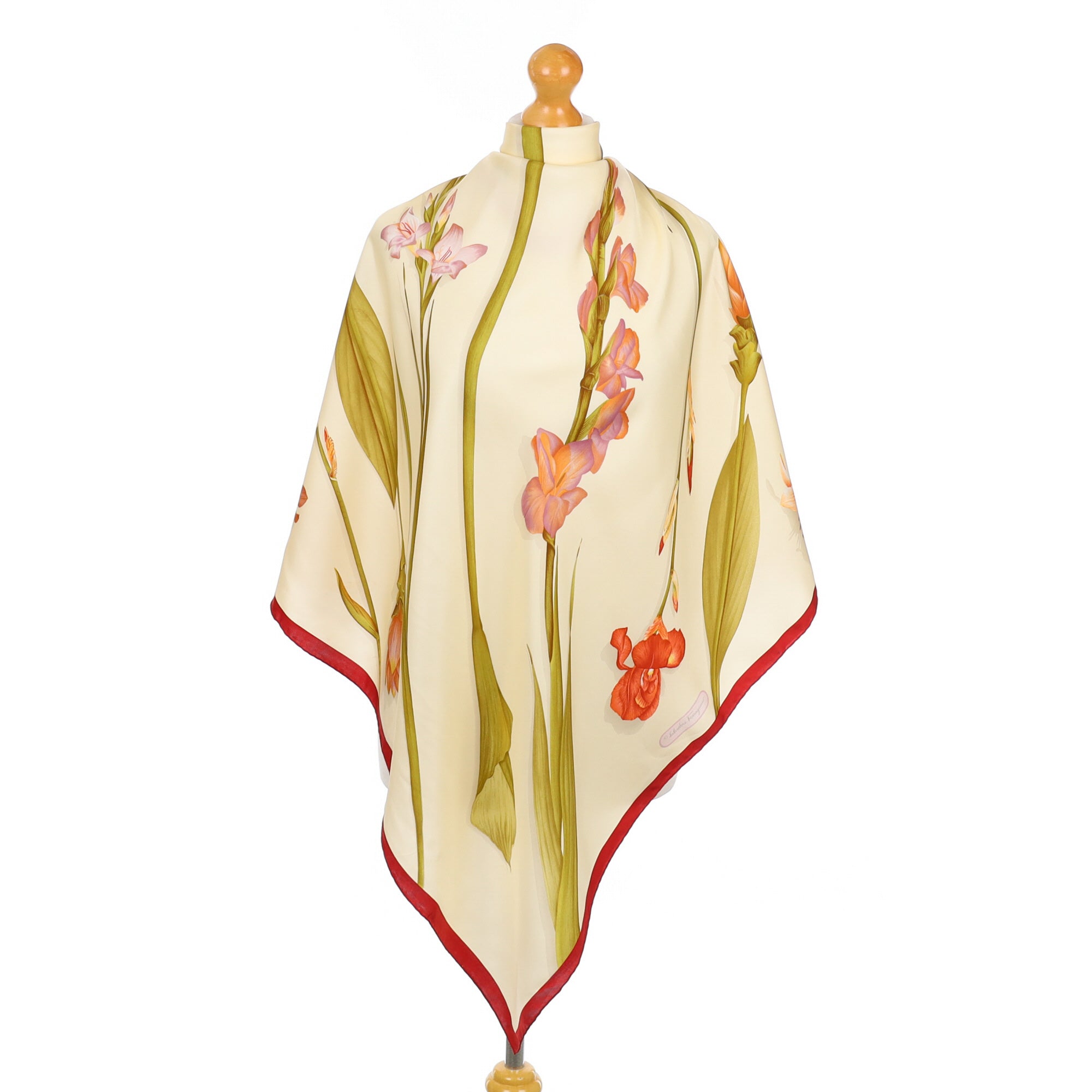 Salvatore Ferragamo Floral Desigber Silk Scarf