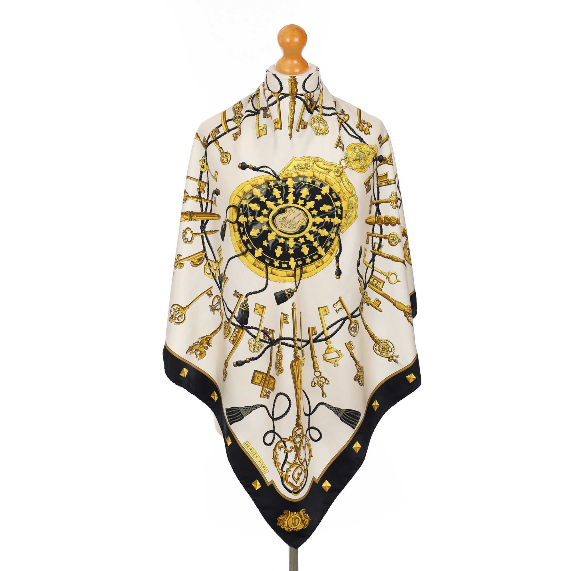 Hermès Les Clefs Silk Scarf