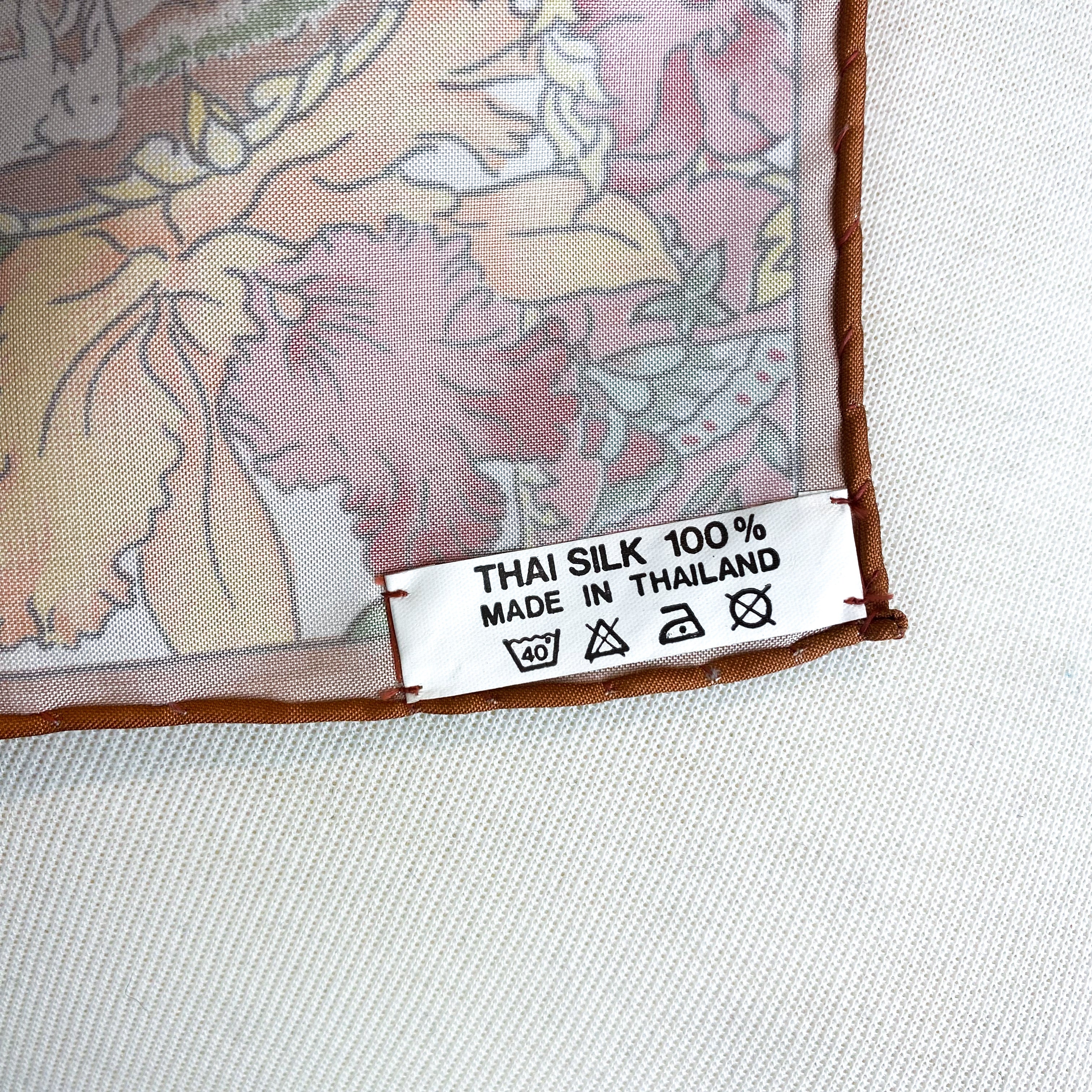 Stunning Floral Thai Silk Scarf