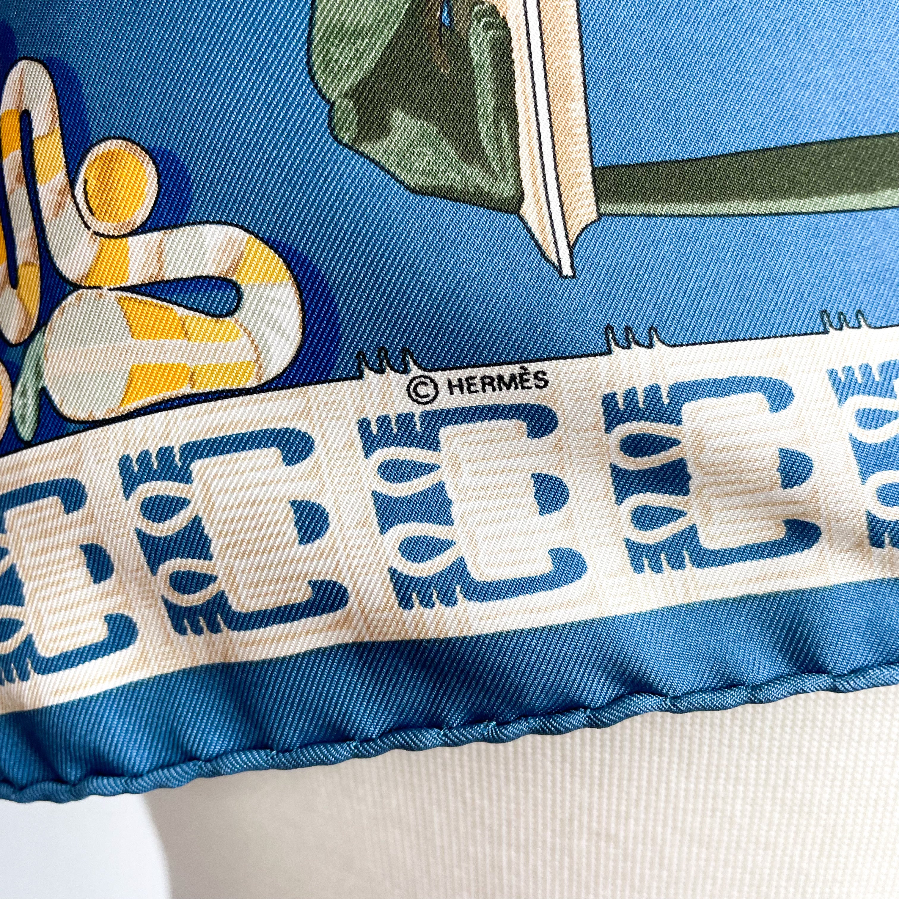 Hermes Carre Tutankhamu 45 cm Silk Scarf