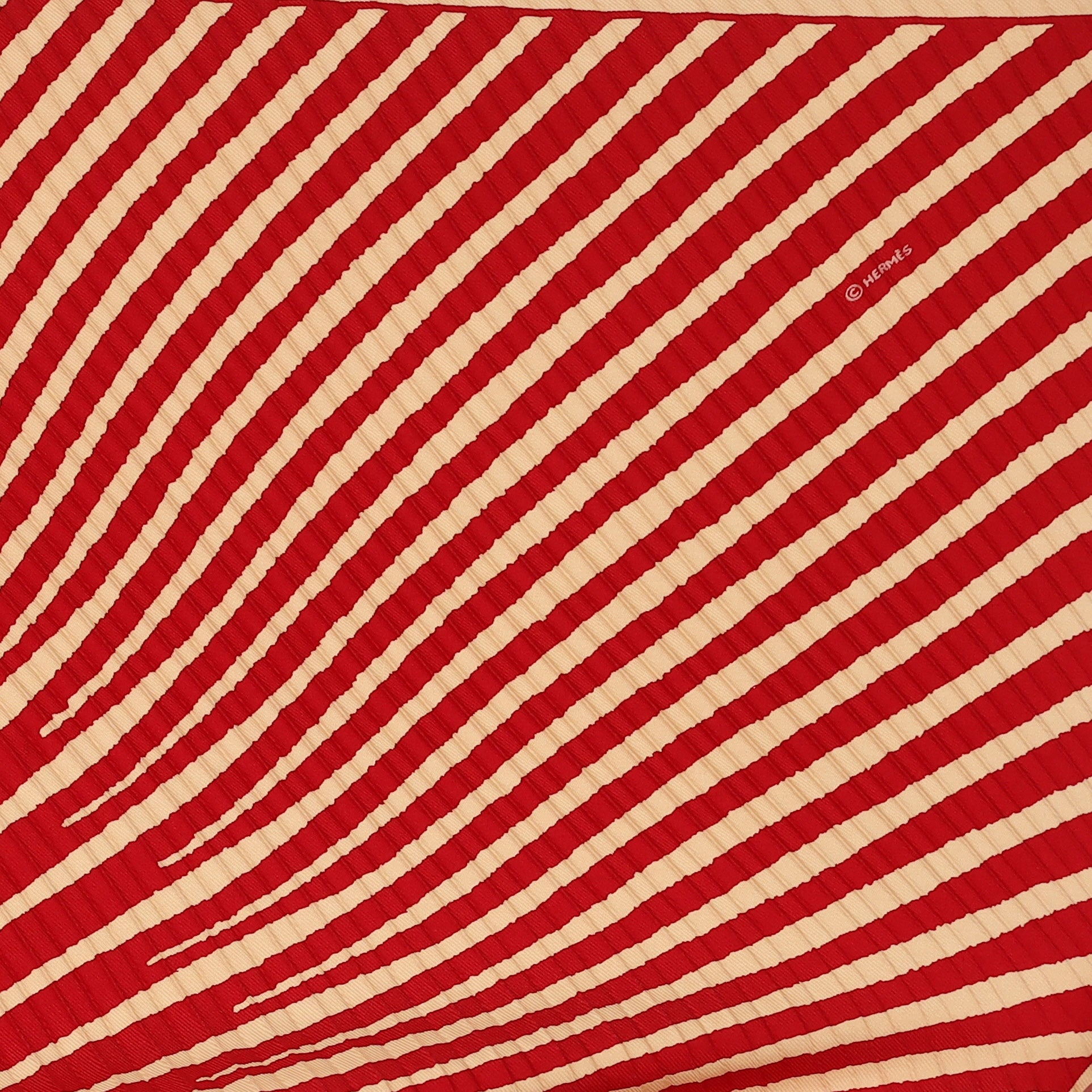 Boxed Hermès Soleil Plisse Silk Scarf Quite Rare