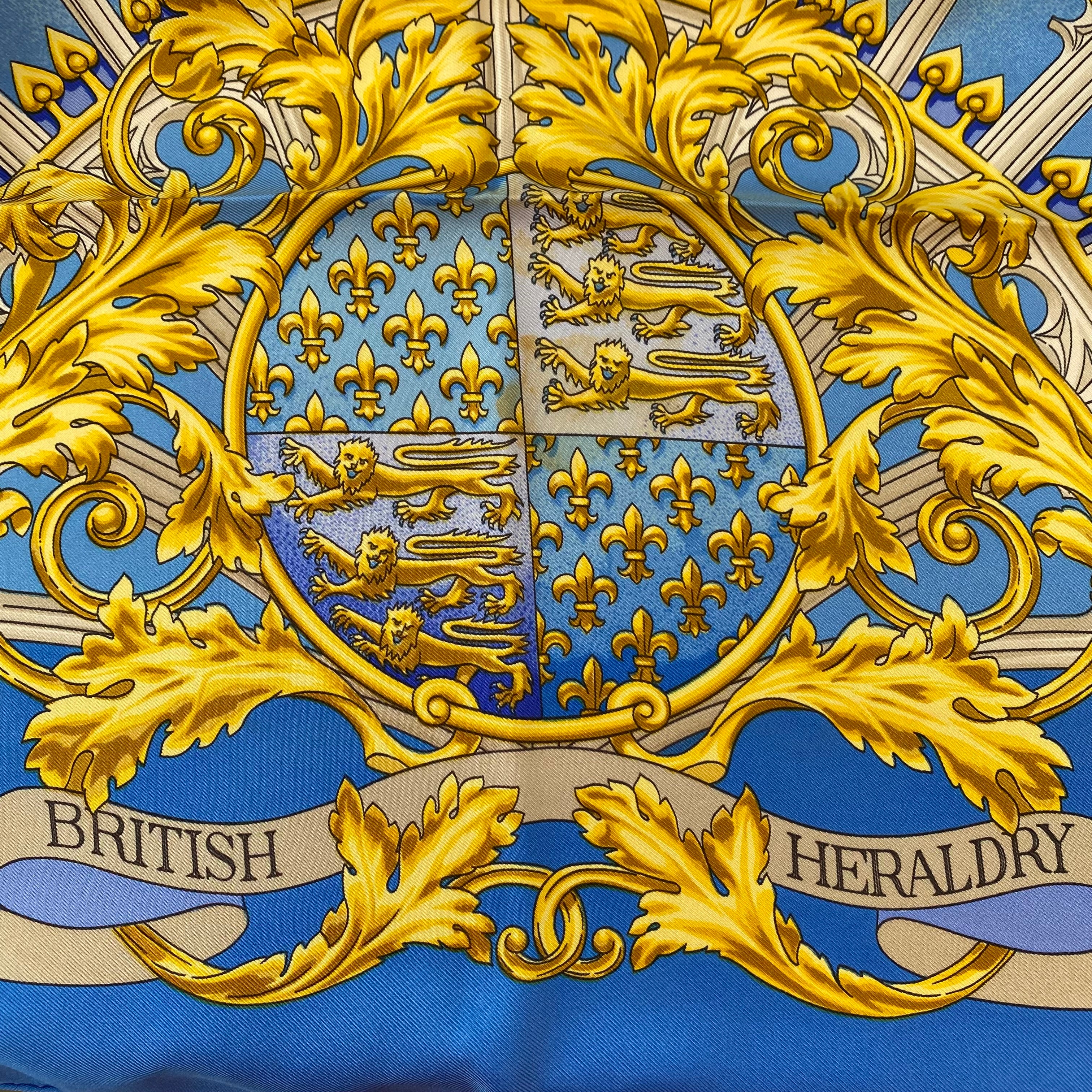 Hermès British Heraldry Silk Scarf