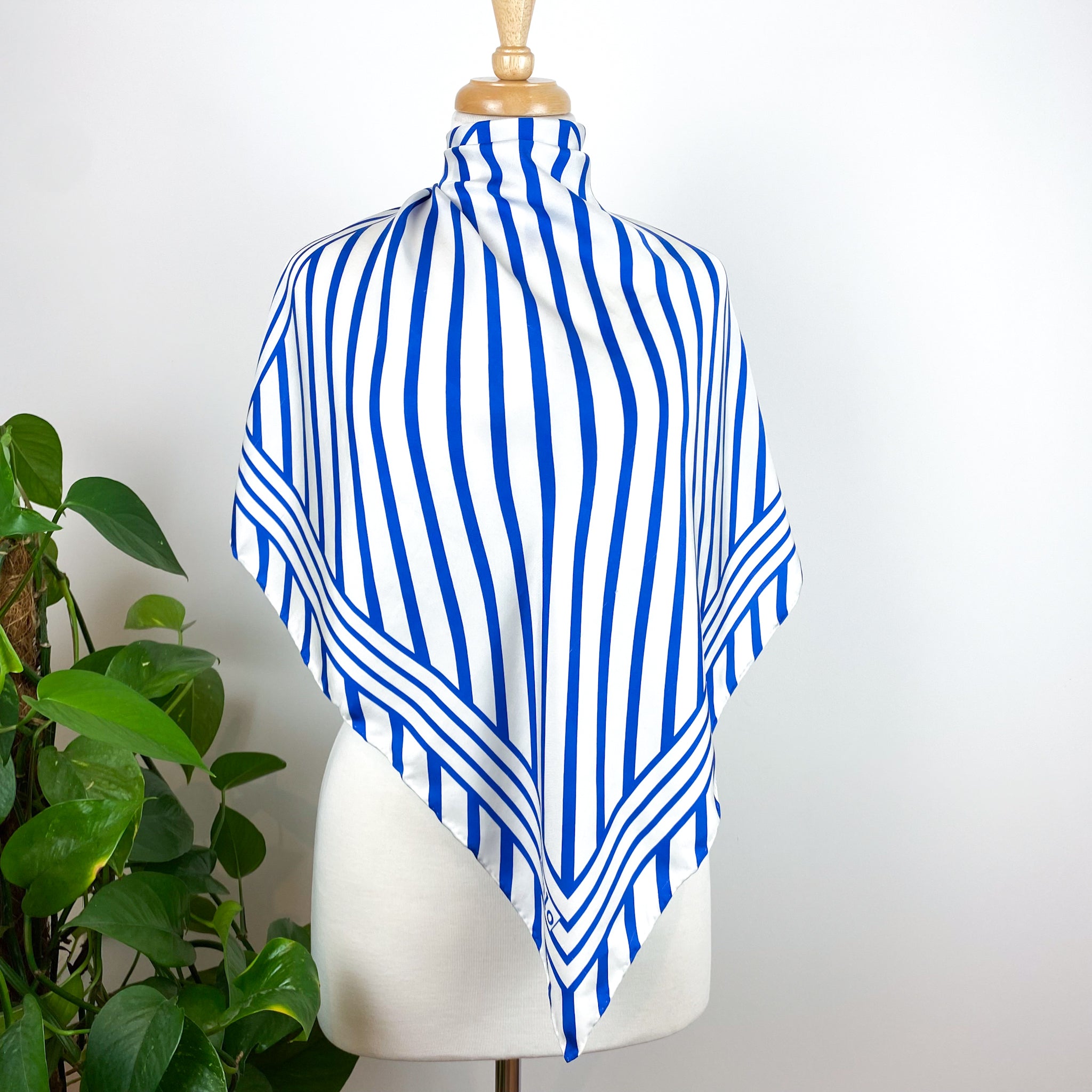 Brand New Ralph Lauren Striped Small Silk Scarf
