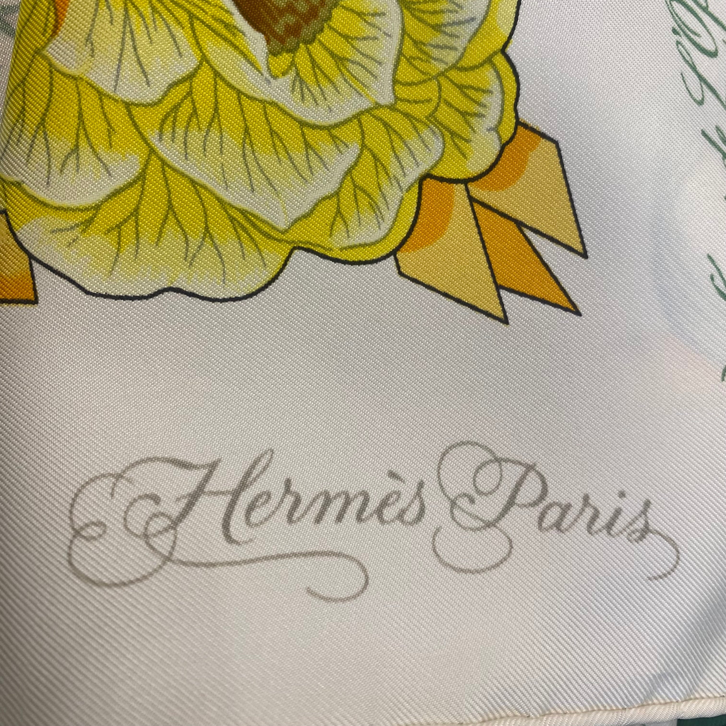Hermès Fleurs De L’opéra Silk Scarf