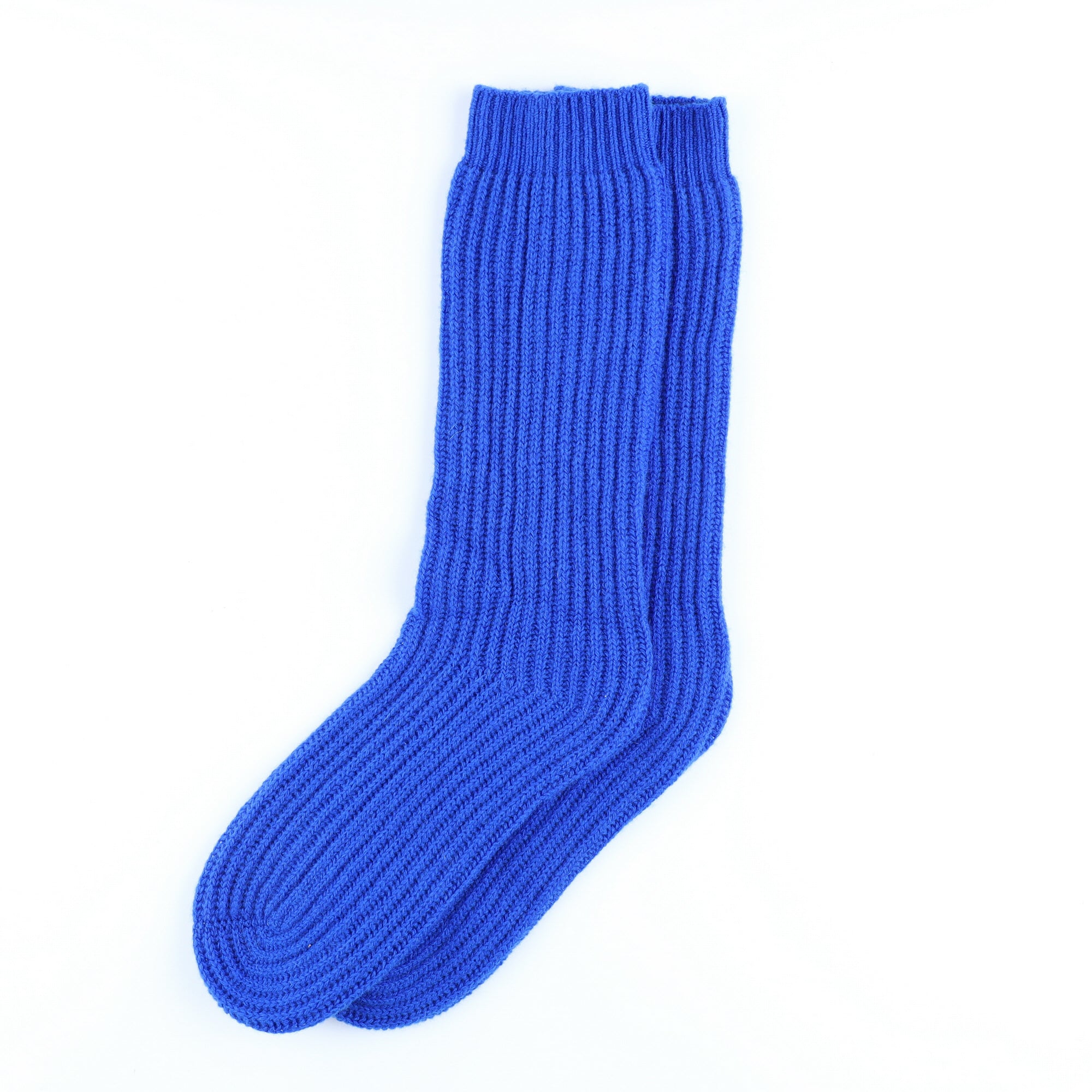 Brand New Scottish Royal Blue Luxury Cashmere Bed Sock
