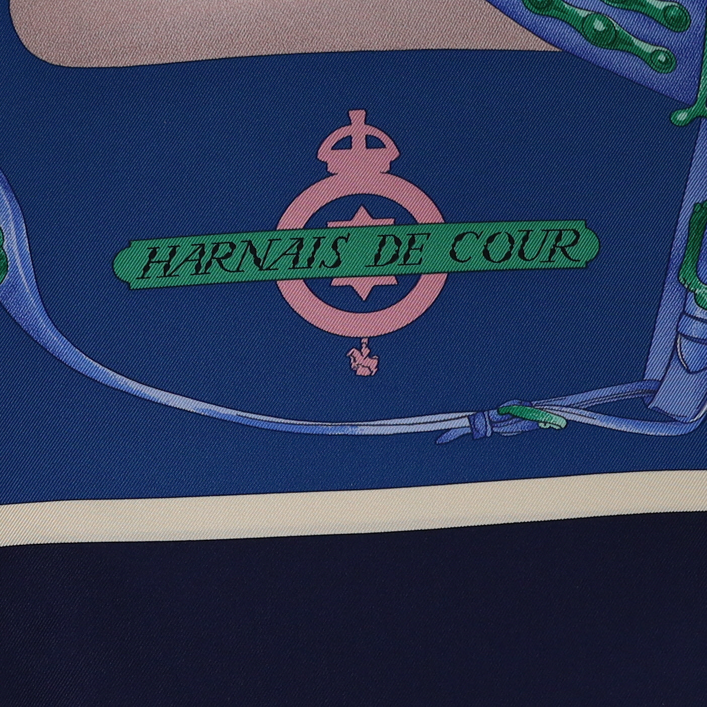 Brand New Boxed Hermès Harnais de Cour Silk Scarf