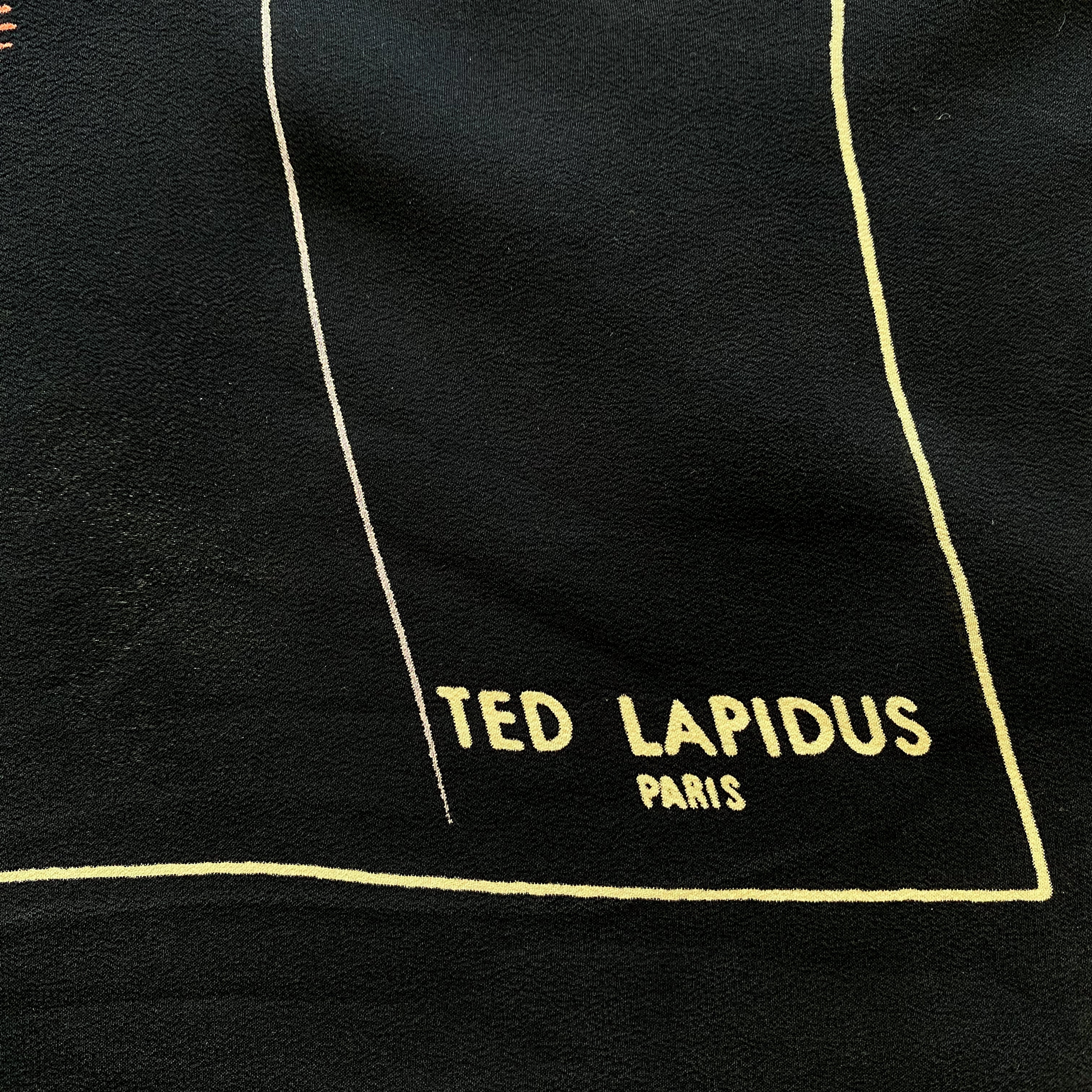 Unworn 80’s Ted Lapidus Silk Scarf