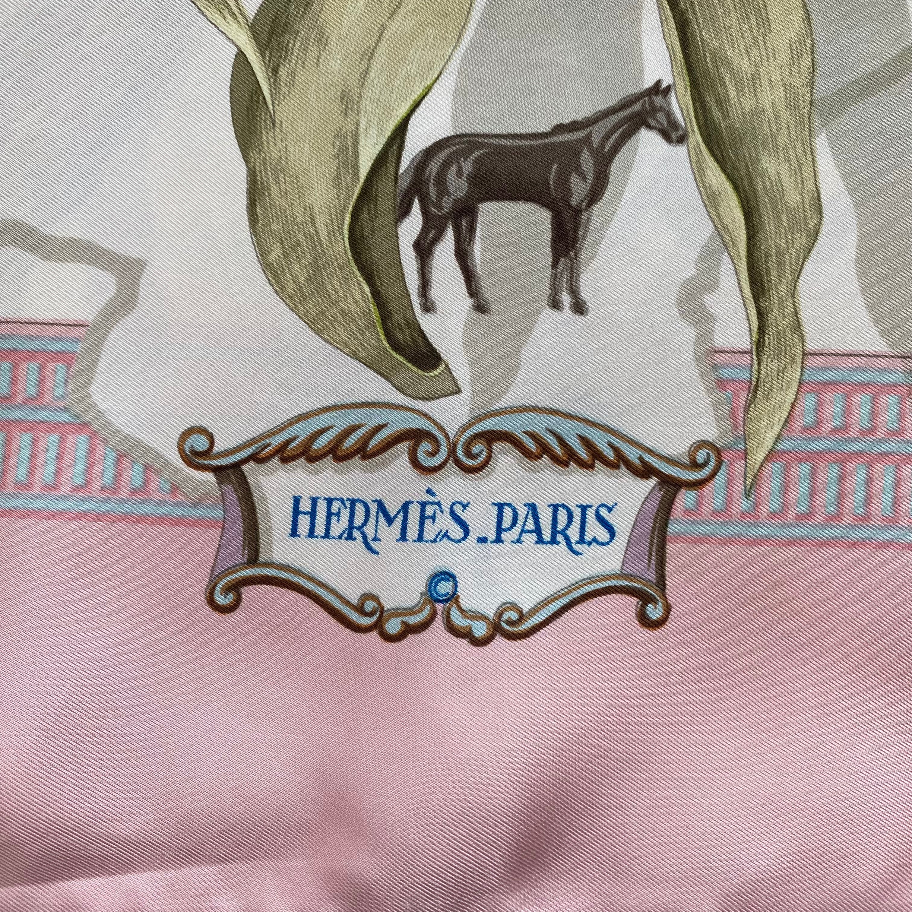 Hermès La France Hippique Silk Scarf Rare