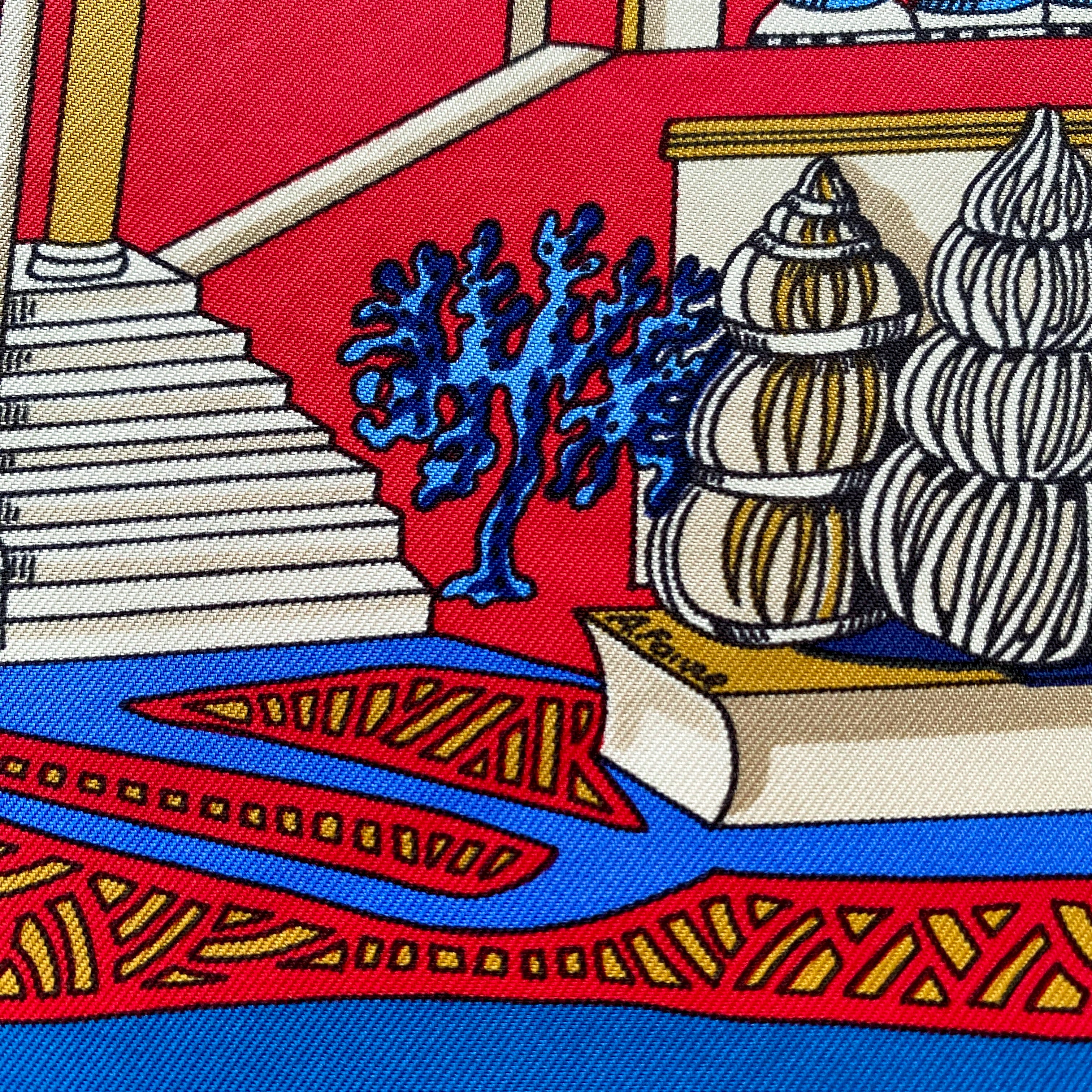 Boxed Hermès L’atlantide Silk Scarf