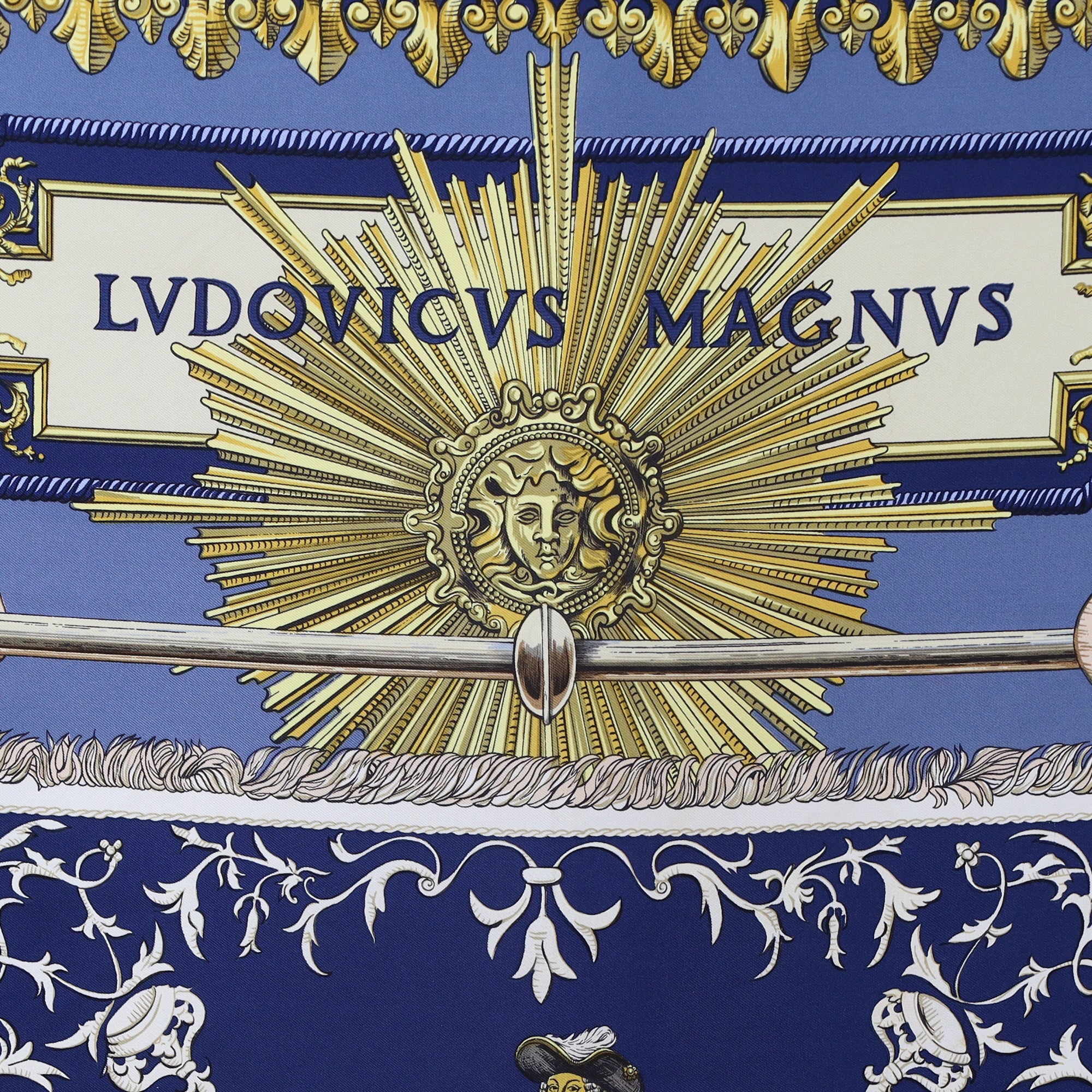 Hermès Lvdovicvs Magnvs Silk Scarf