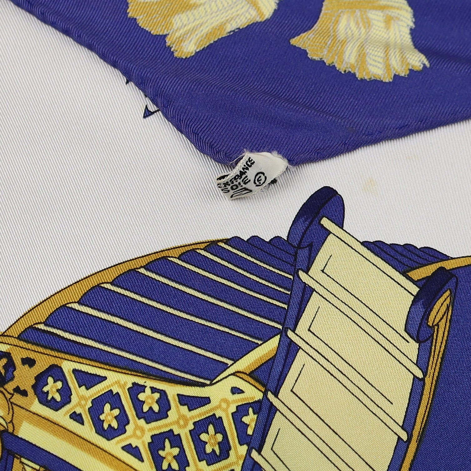 Hermès Vue du Carosse de la Galère la Réale Silk Scarf