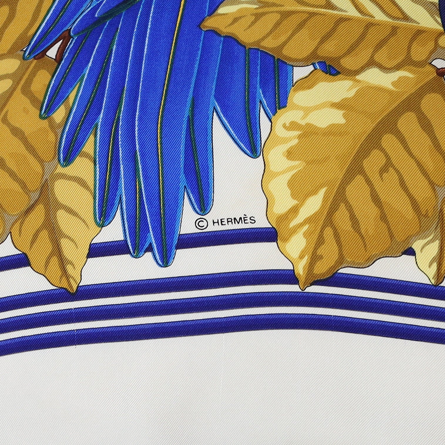 Hermès Les Perroquets Silk Scarf