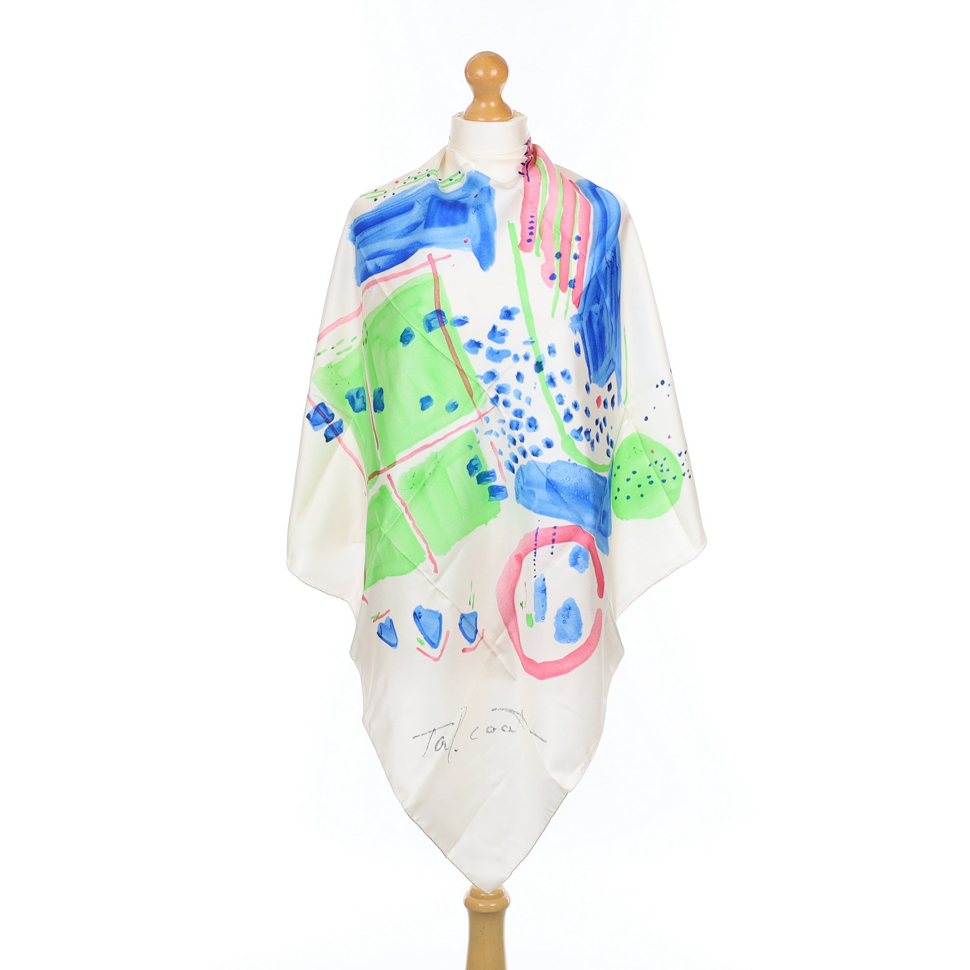 Brand New Abstract Art Vintage Silk Scarf