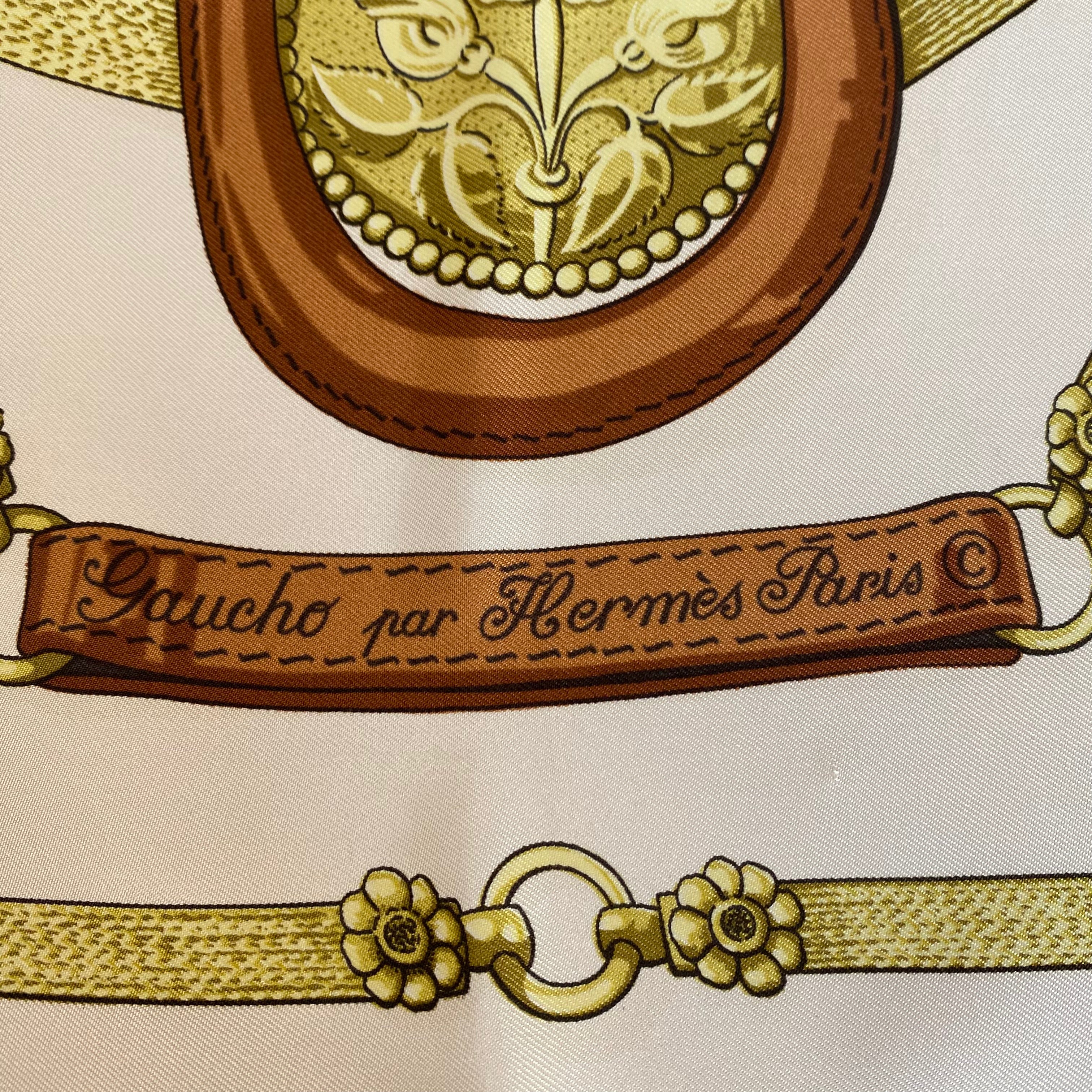 Hermès Gaucho Par Hermès Silk Scarf