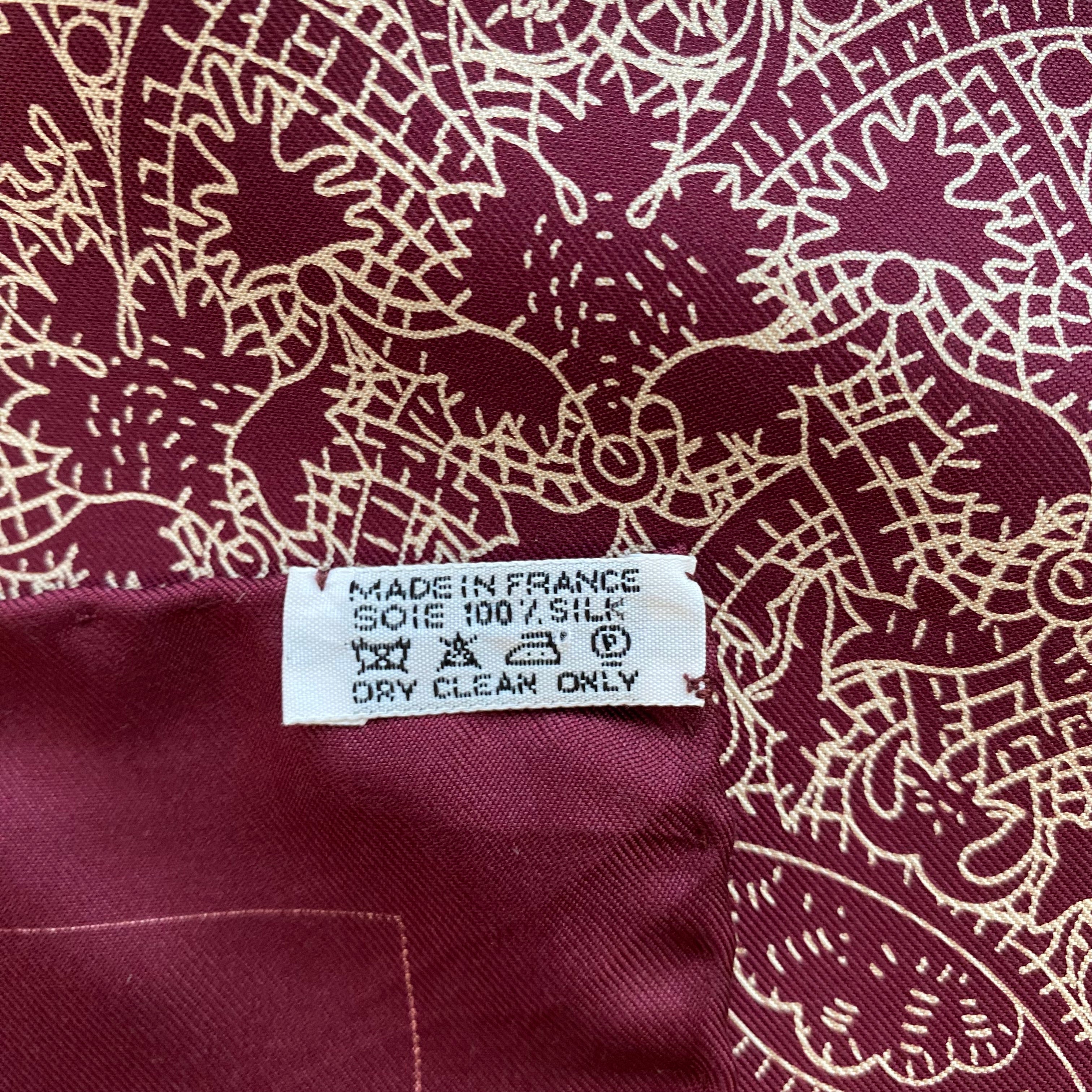 Hermès Trophées de Venise Silk Scarf