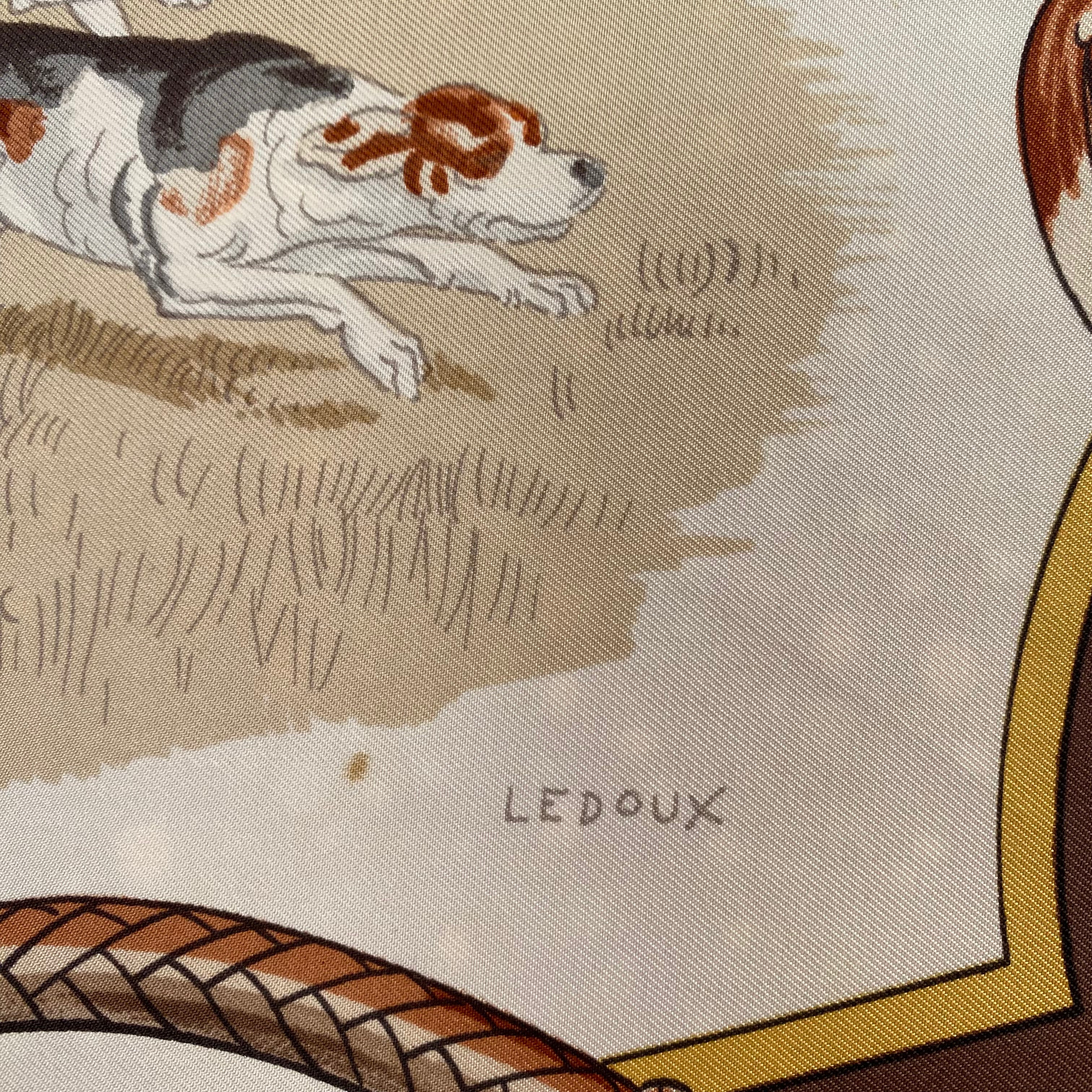 Hermès Meutes Silk Scarf