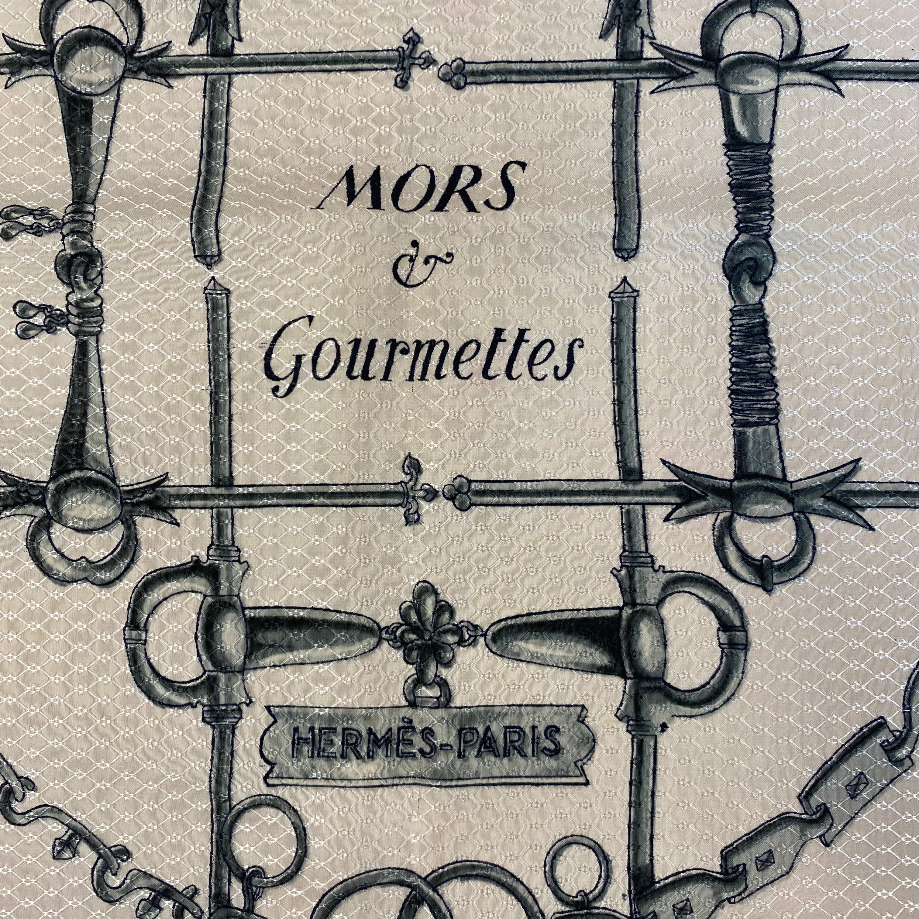 Hermès Mors & Gourmettes Silk Scarf