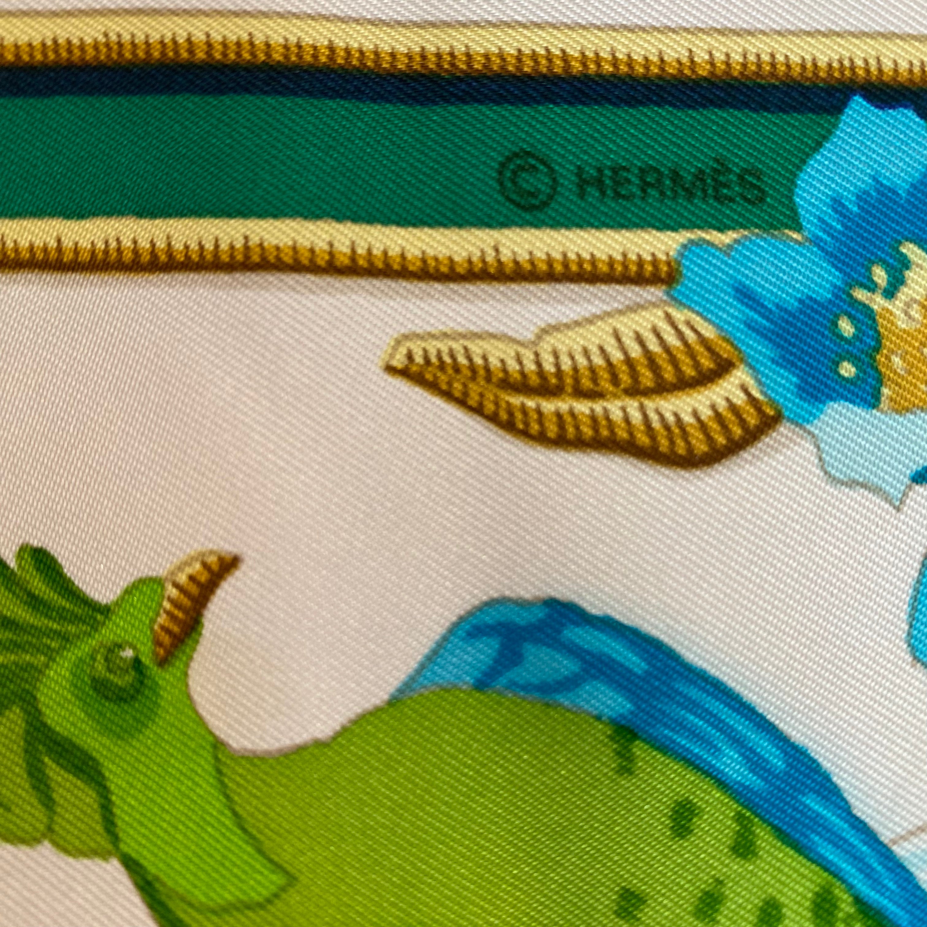 Hermès Caraibes Silk Scarf